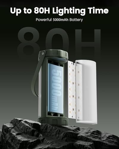 Thumbnail 4 de Glocusent Survival Camping Light 1200LM: Rechargeable Lantern for Tough Outdoor Conditions