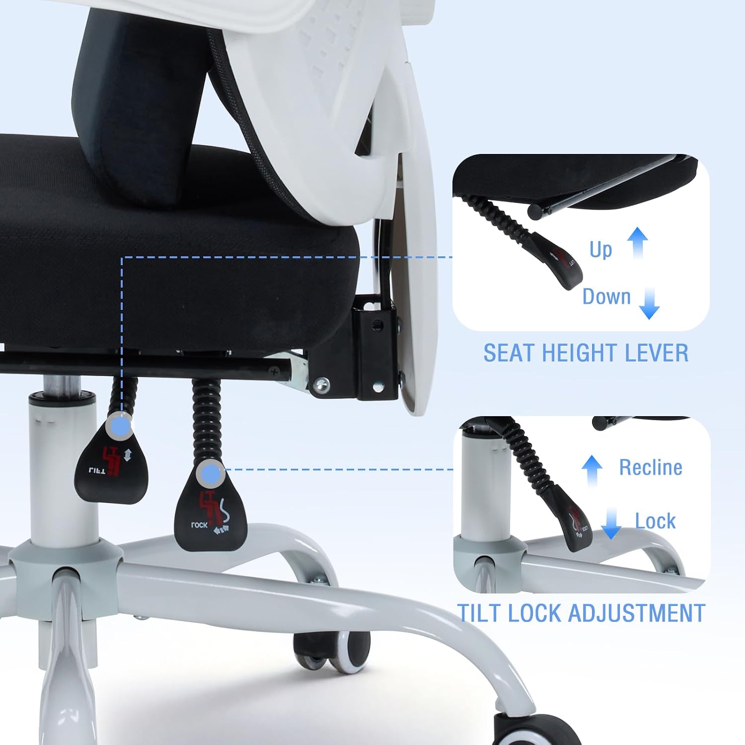 Detalle de Ergonomic Office Chair with Mesh Back