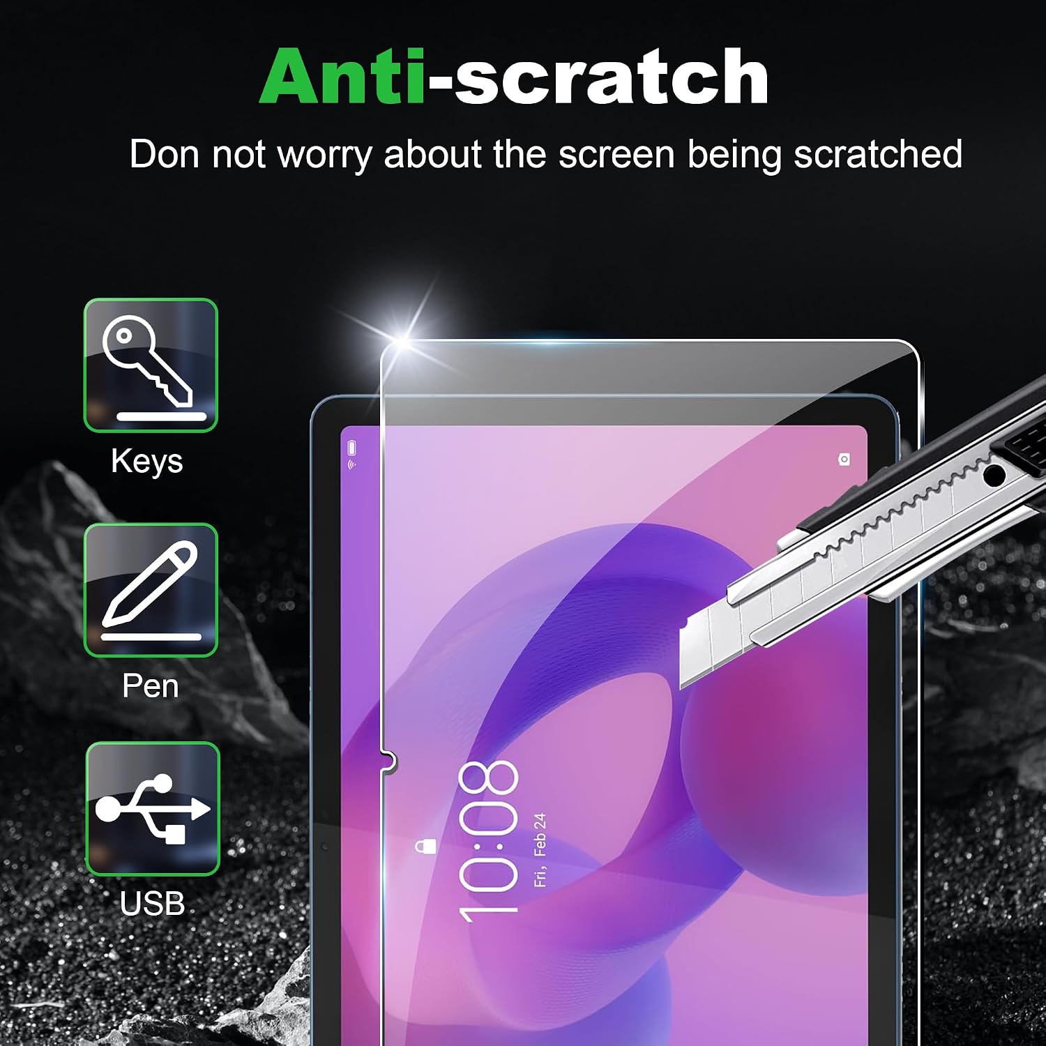 Detalle 2 de Rojeuinn Vetro temperato per Lenovo Idea Tab 11