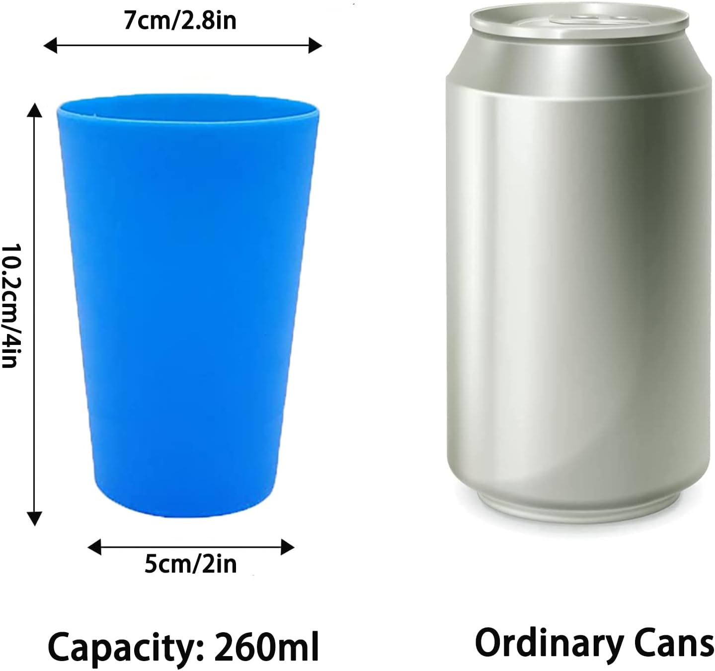 Detalle de WAIZHIUA 27Pc reusable plastic cups 260 ml 🥤