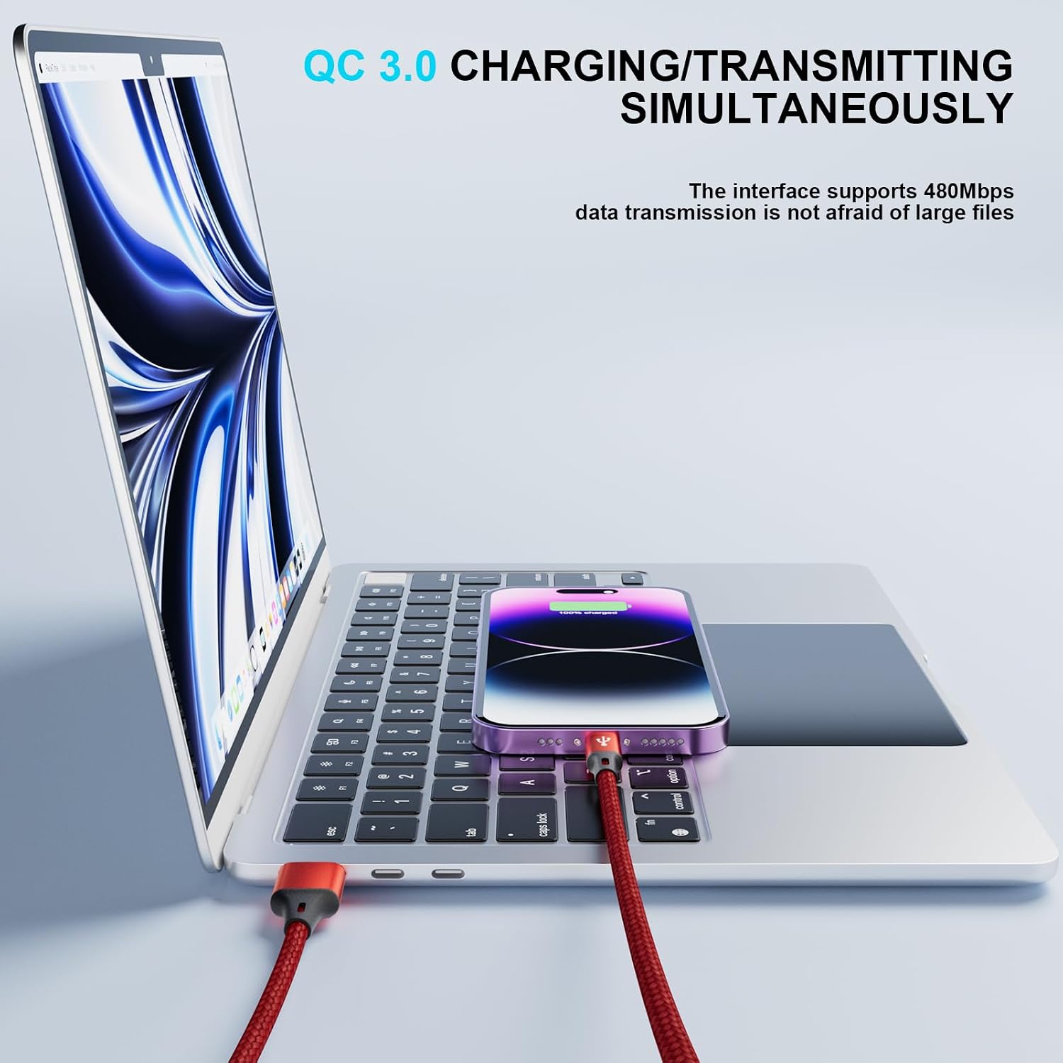 Thumbnail 3 de MJXIANG USB C Kabel 4 Ports