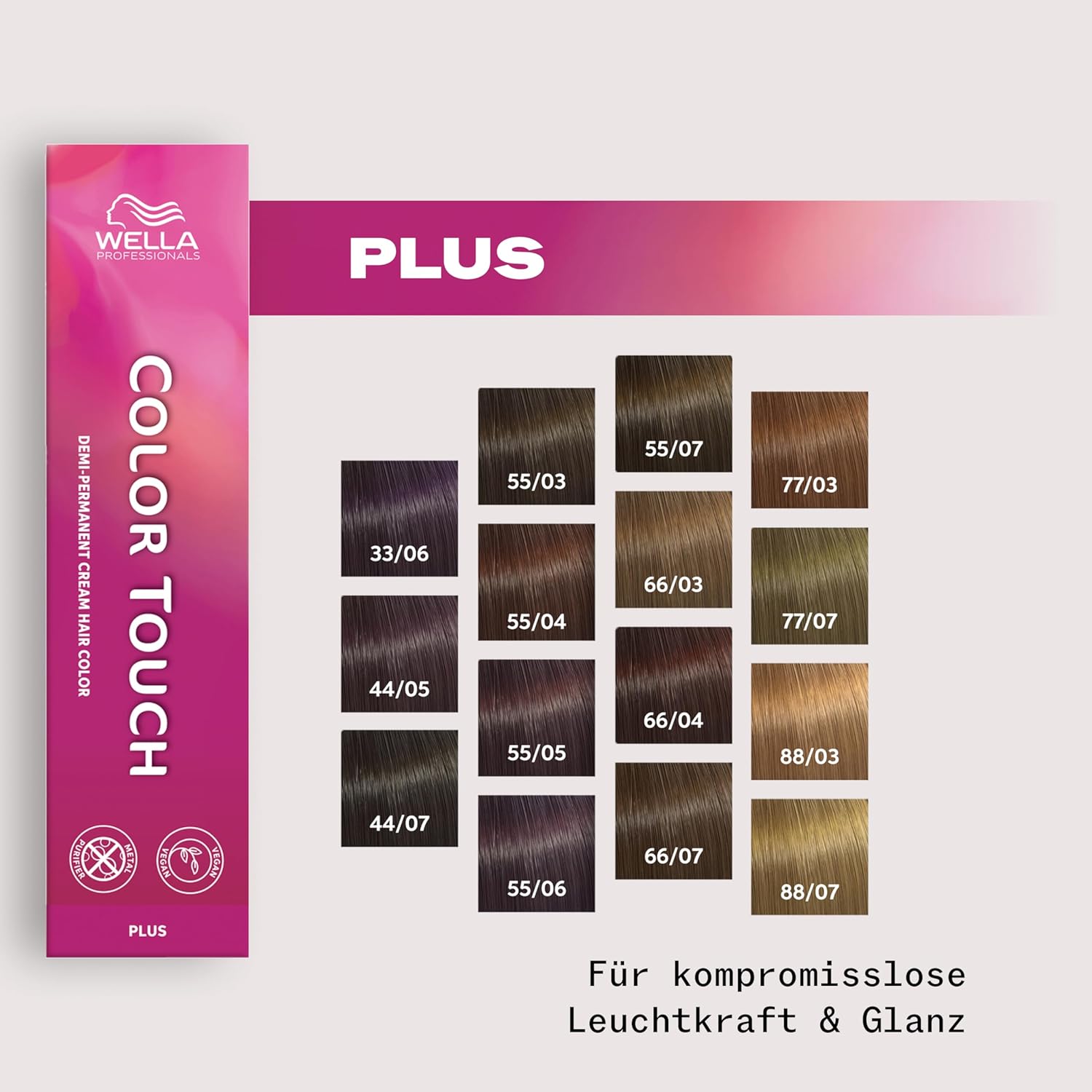 Thumbnail 4 de Wella Professionals Color Touch Plus – vegane Intensivtönung demi-permanent mit Metal Purifier
