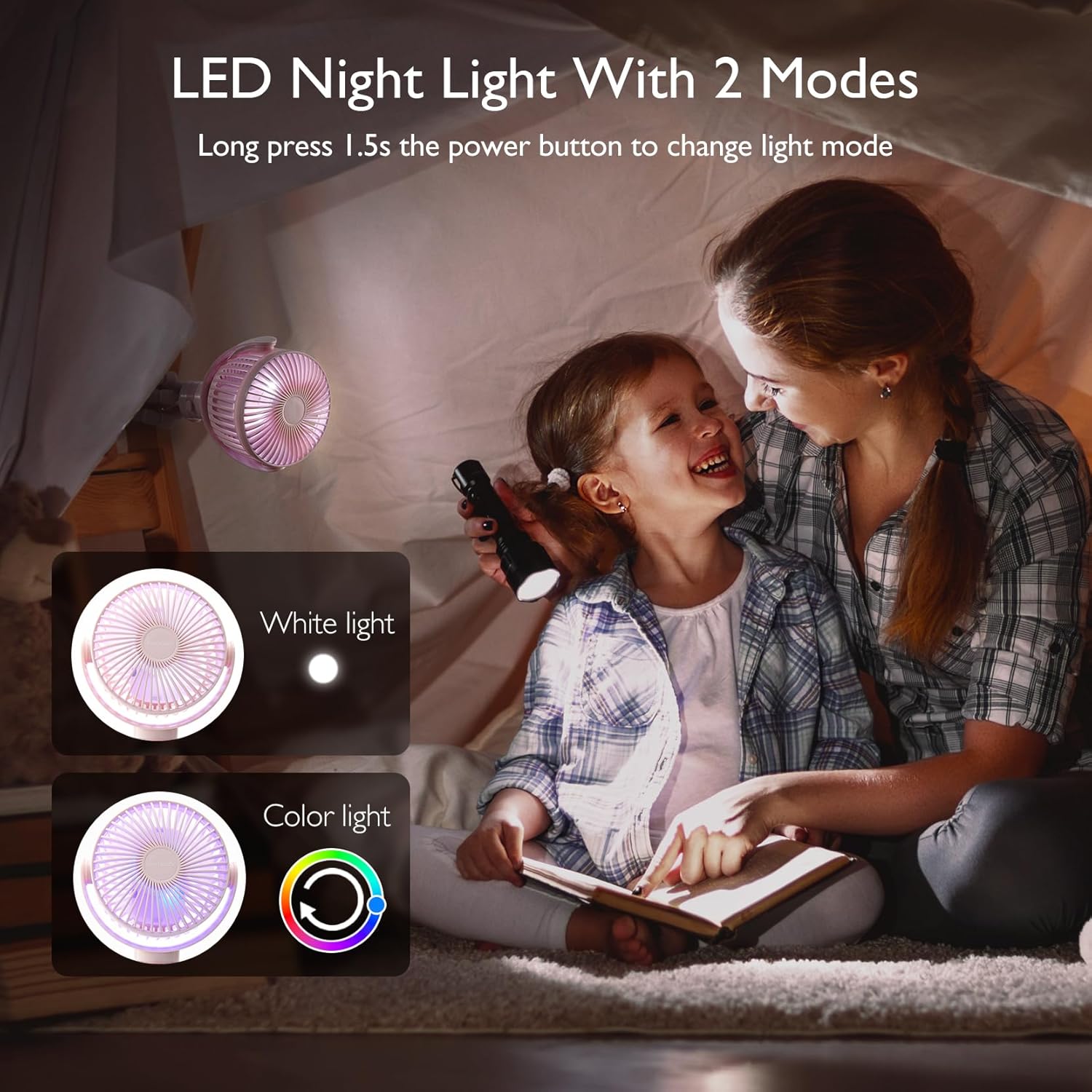 Thumbnail 5 de Momcozy Portable Stroller Fan 8000mAh handheld fan 🌀