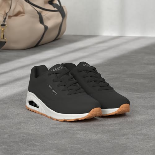 Thumbnail 5 de Skechers Femme Uno - Stand On Air Baskets Tendance, Noir Black White (36.5 EU)