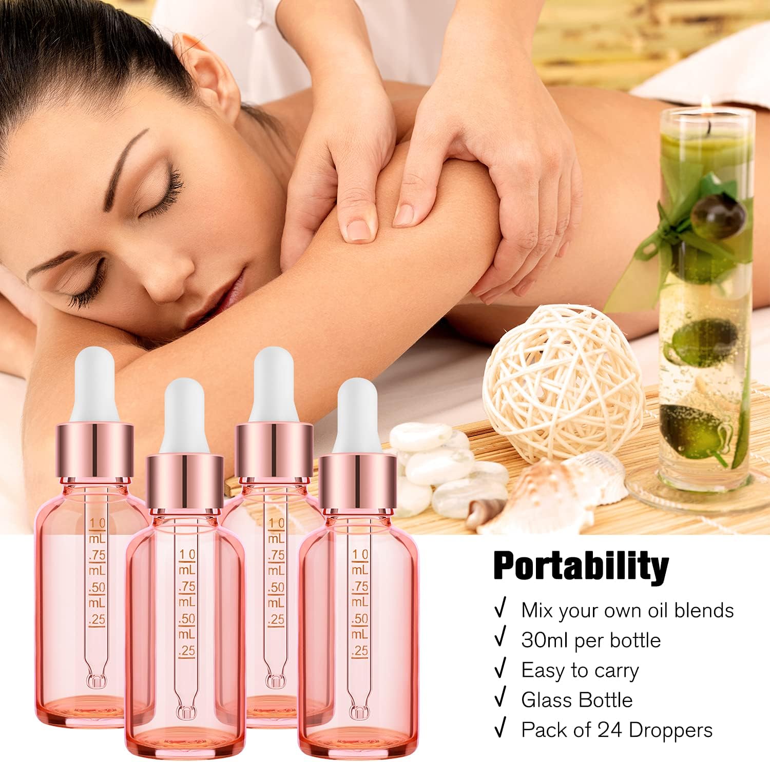 Thumbnail 5 de PrettyCare 4 Pack 30 ml Dropper Bottles