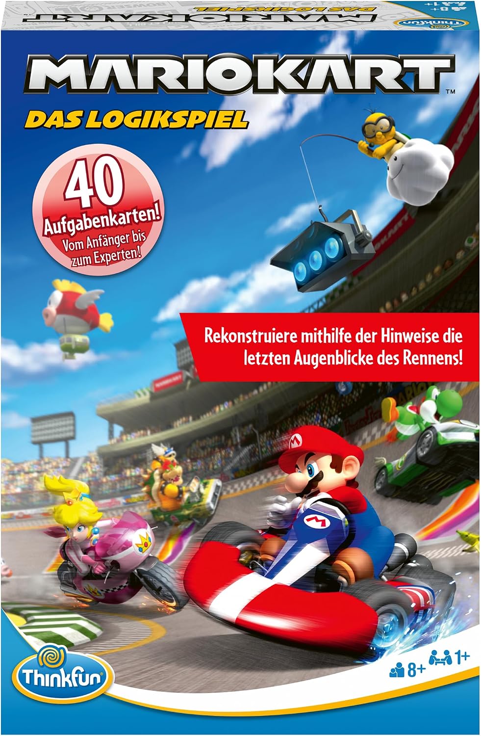 Detalle de Thinkfun 76536 Mariokart – Das Logikspiel für rasante Deduktion und Positionen-Rätsel