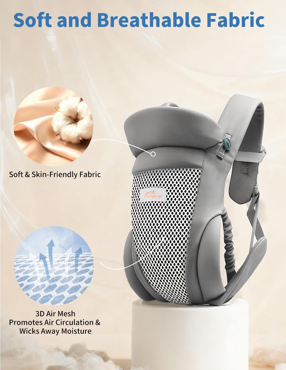 Detalle 2 de Mumgaroo 4-in-1 Baby Carrier