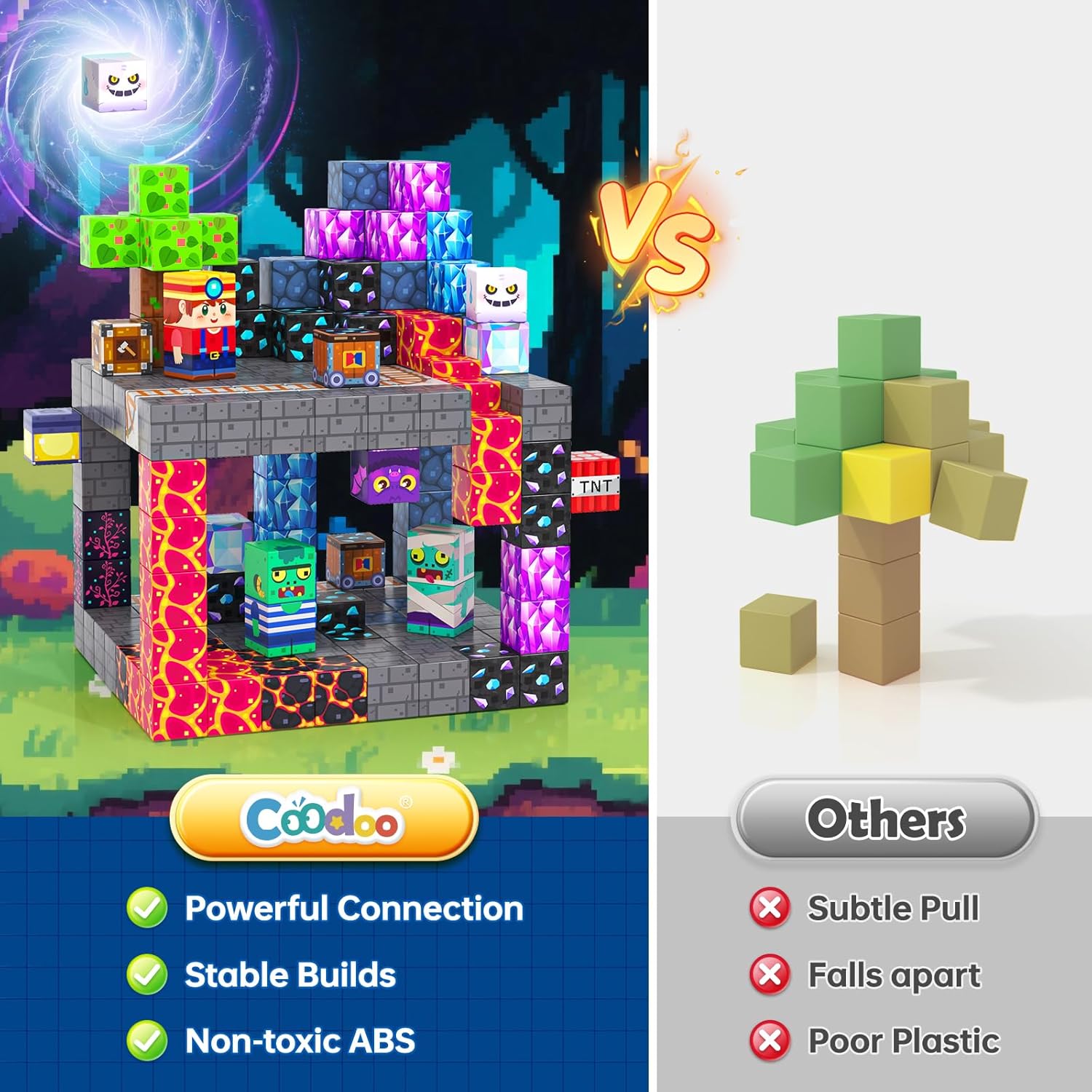 Thumbnail 2 de Magnetische Bausteine – Mine MagWorld von Coodoo (ab 3 Jahren)