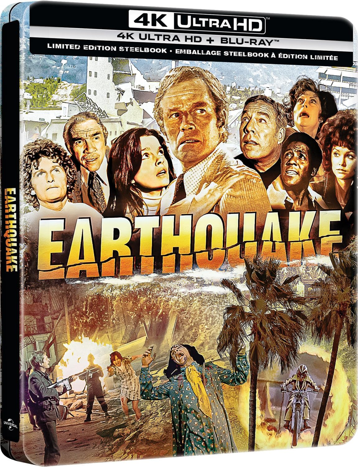 Detalle de Earthquake Limited Edition Steelbook 4K Ultra HD + Blu-ray (Bilingual)