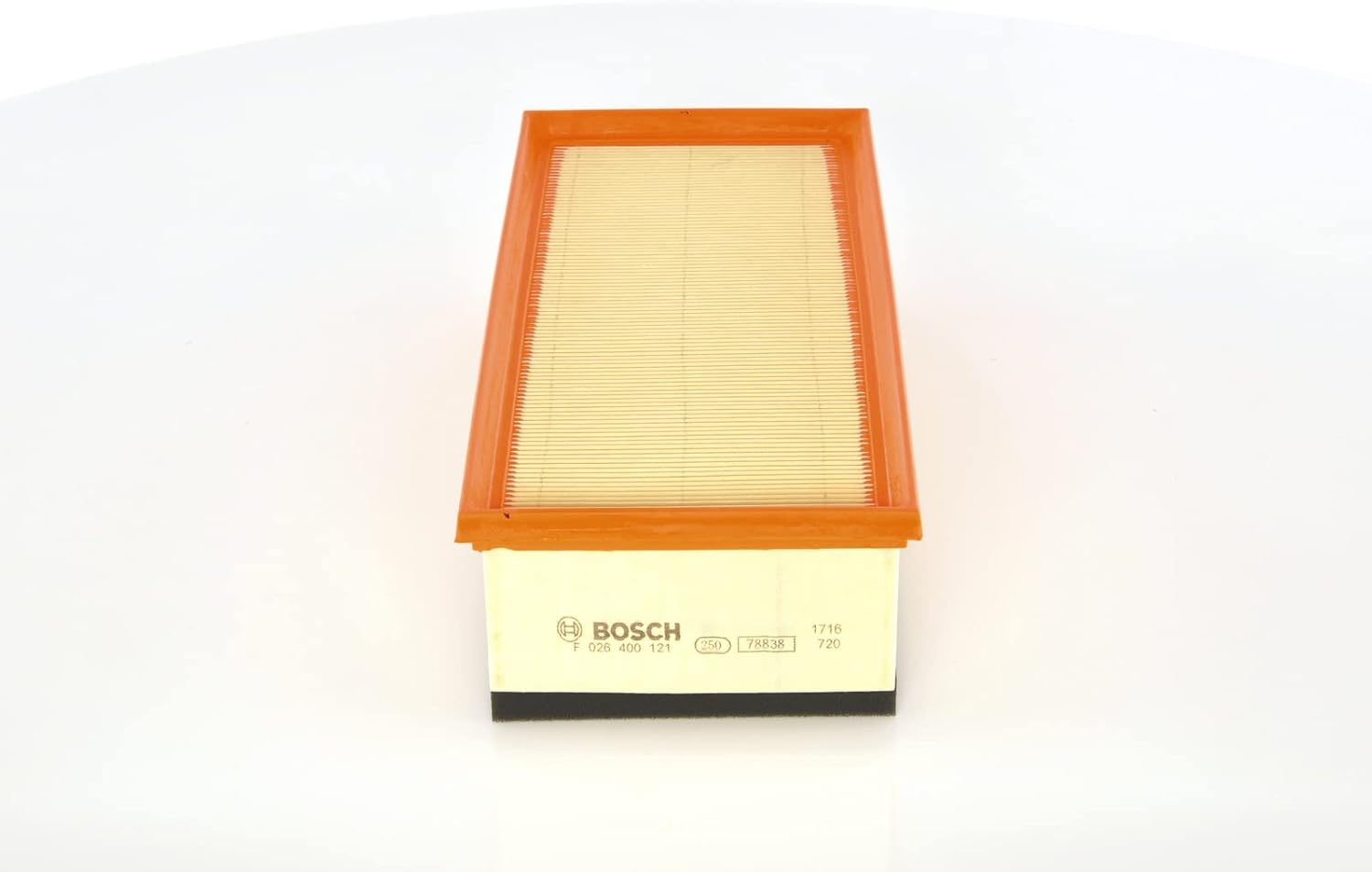 Detalle de Bosch S0121: Filtre à Air Automobile — Cartouche efficace pour une admission d’air plus propre