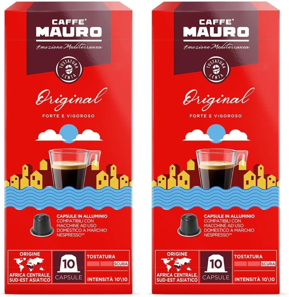 Thumbnail 4 de Caffè Mauro Torrefazione Avvolgente – Miscela intensa 8/10, 50 capsule alluminio, compatibili Nespresso