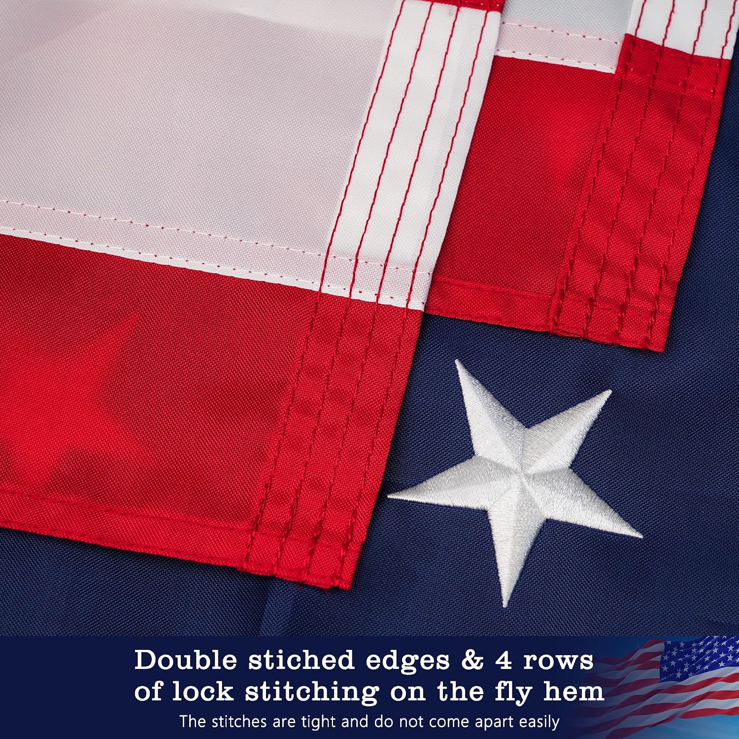Thumbnail 3 de YIYUESQUHF DZ-NL-GQ3x5-02 American Flag, 3 x 5ft 350D Polyester
