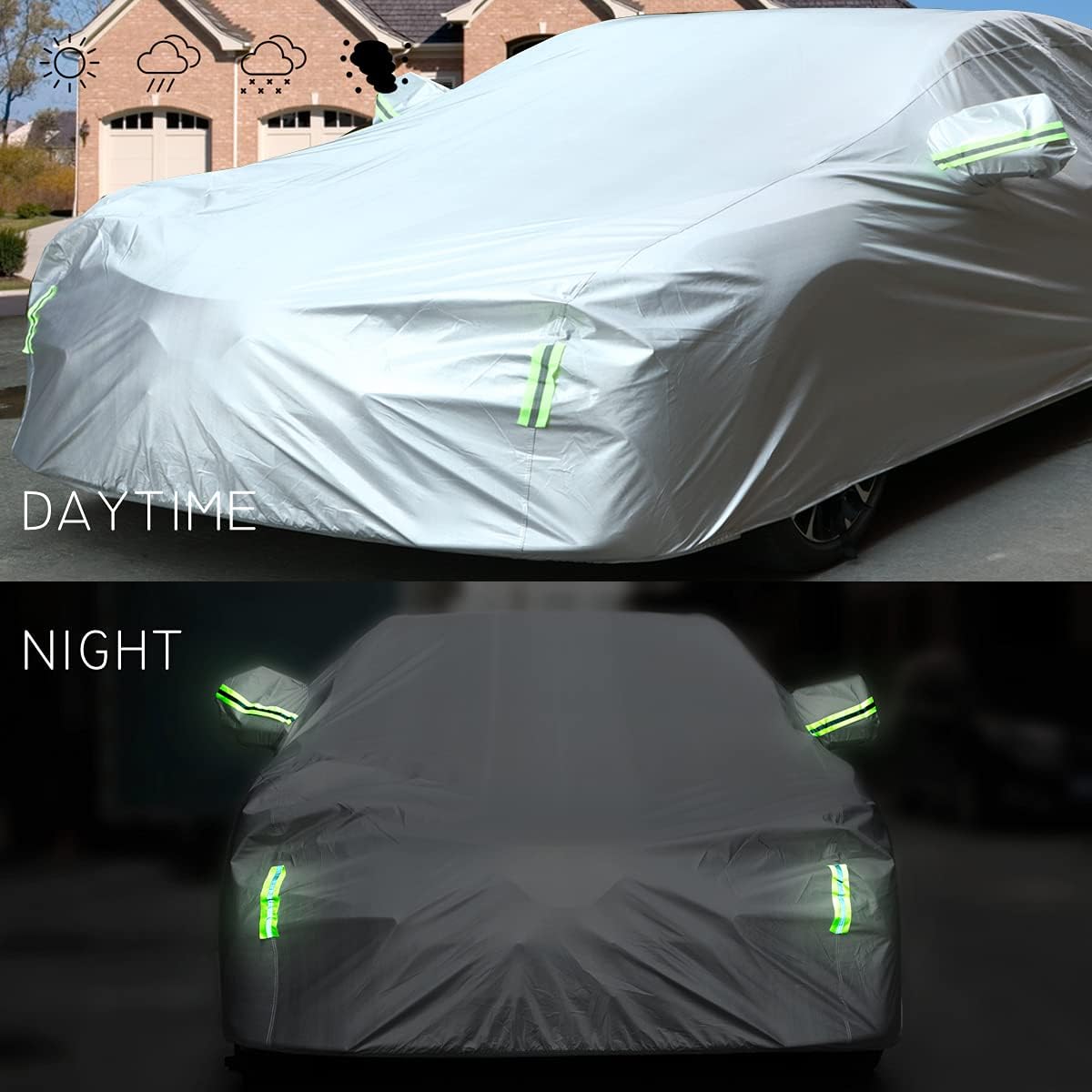 Thumbnail 4 de BEXITA Waterproof All Weather Car Cover for Hatchback (Size M, up to 157in/400cm)