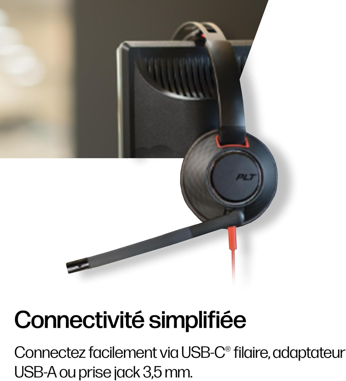 Thumbnail 5 de Poly Blackwire 5220 micro-casque filaire