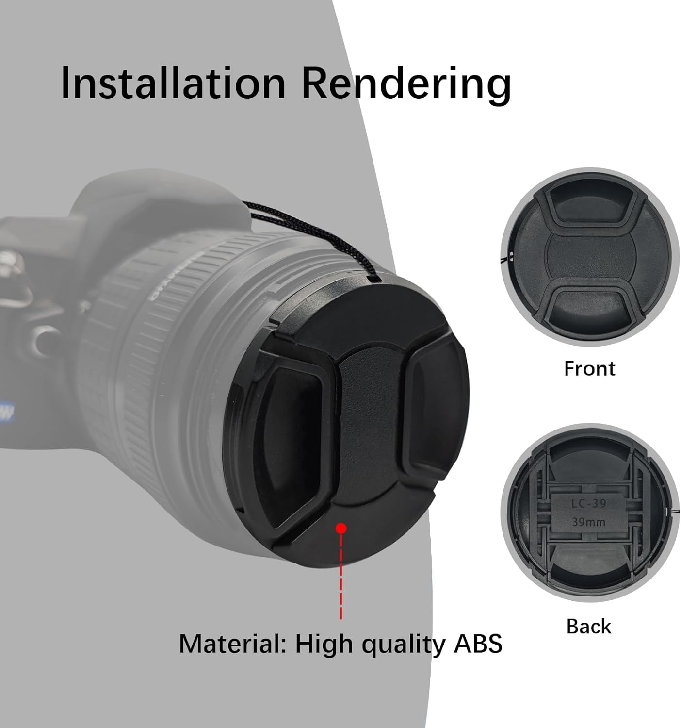 Thumbnail 2 de BEIZMEI 39mm Front Lens Cap — Compatible with All Brands Ø39mm