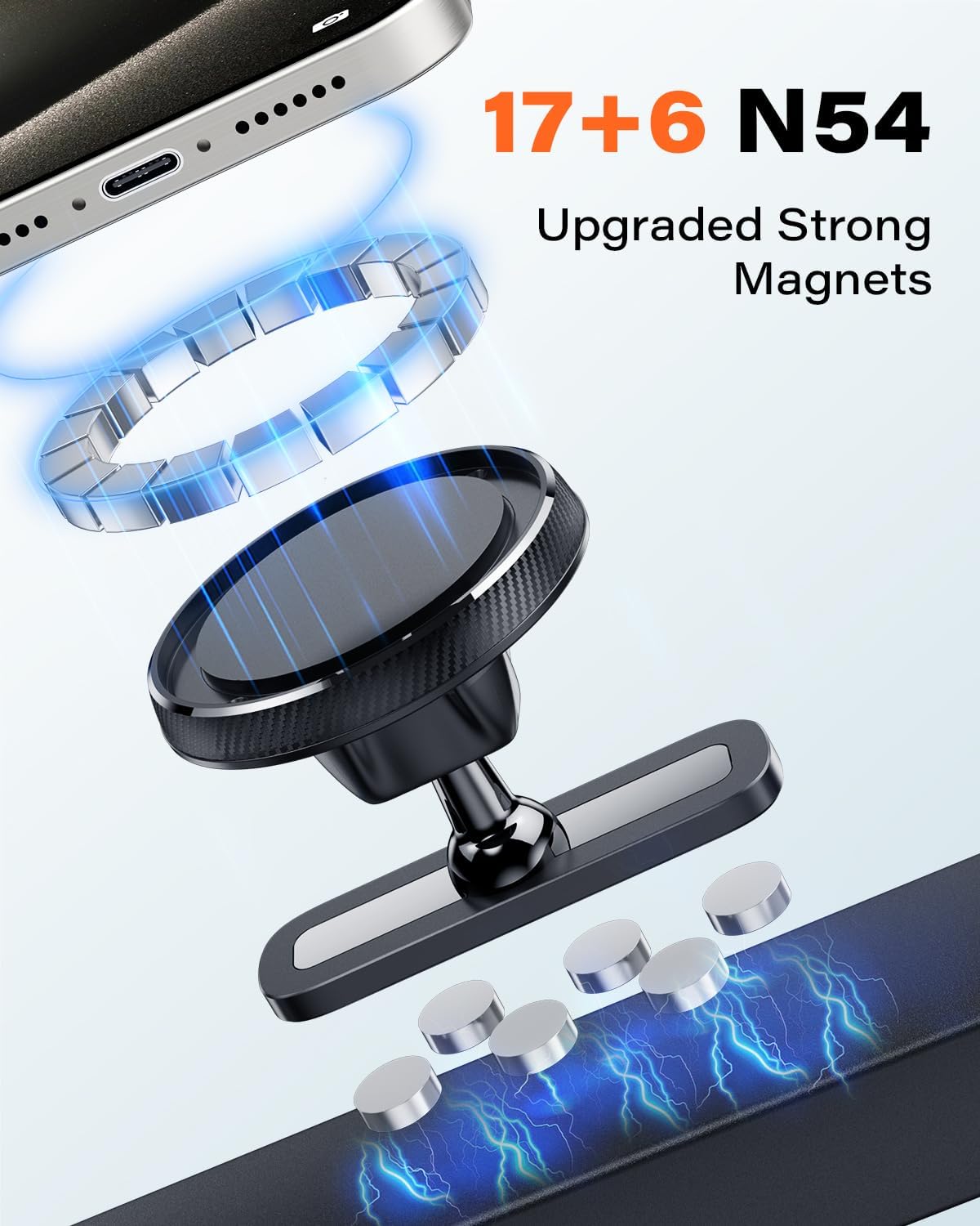 Detalle 2 de APPS2Car Magnetic Phone Holder for Gym