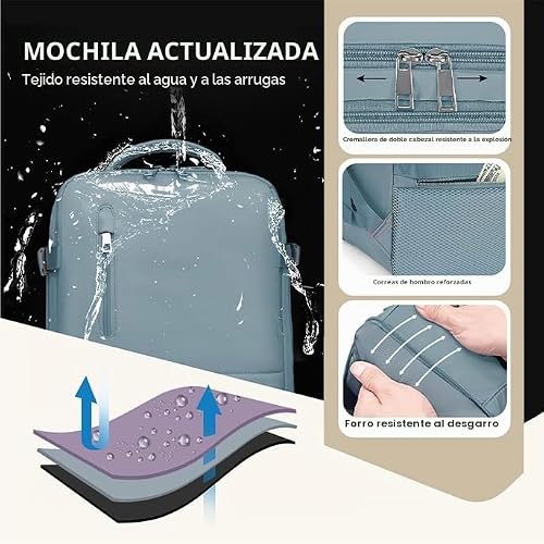 Thumbnail 4 de Xkdoai Mochila 40x30x20 para cabina: seguridad, comodidad y practicidad para viajes cortos
