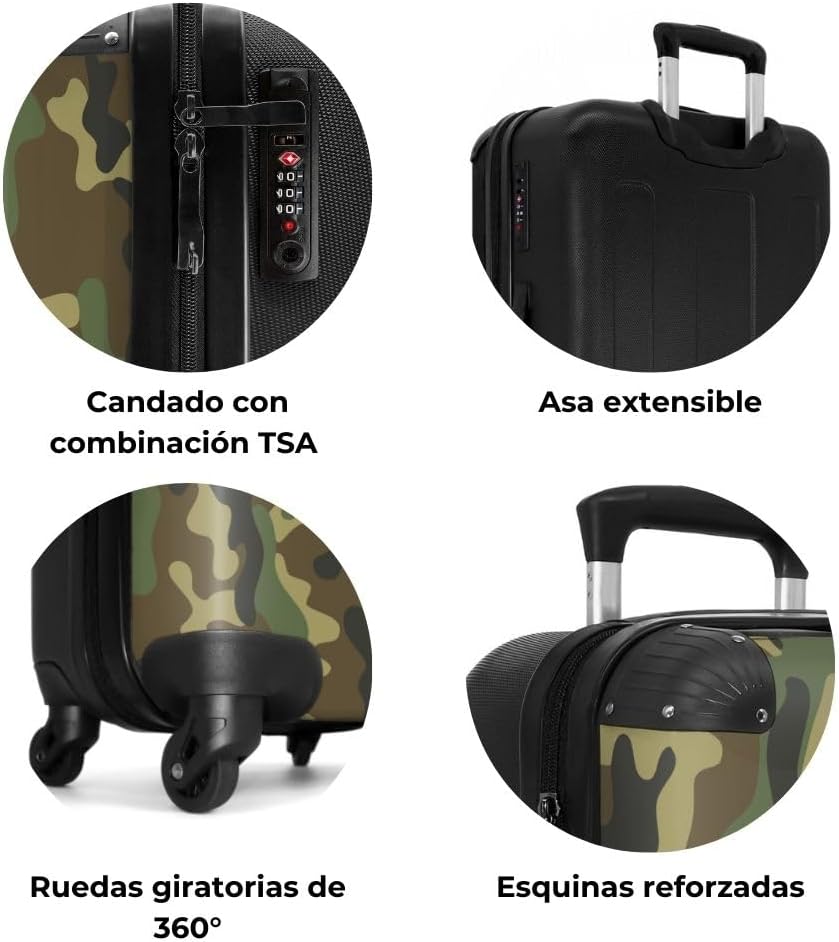 Thumbnail 6 de NoBoringSuitcases.com® Maleta de Cabina Camuflaje ✈