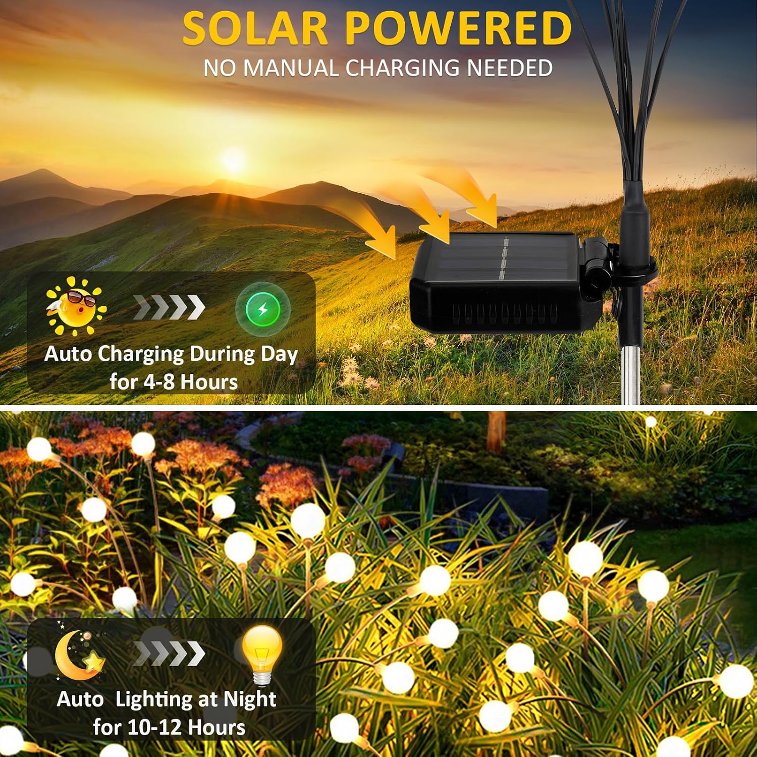 Detalle de FIFlying Solarleuchten für Außen Garten 2er Set