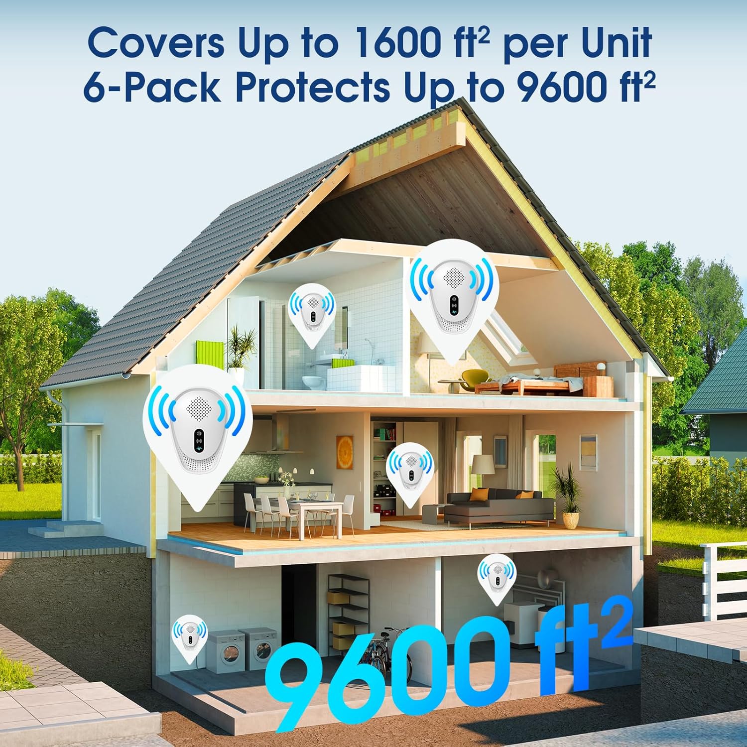 Thumbnail 2 de 2026 Upgraded Ultrasonic Pest Repellent 6-Pack for Home 🐜