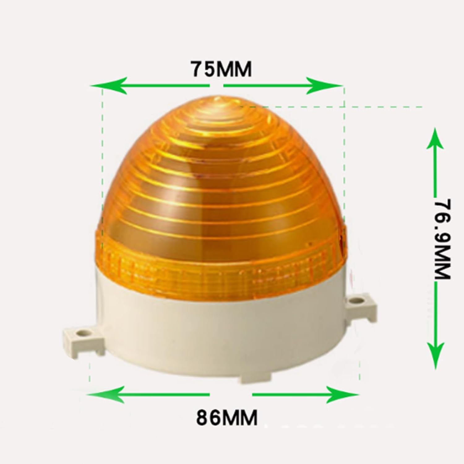 Detalle 2 de MACHSWON TB-60 Warning Light: Small, Silent, Yellow LED Emergency Lamp for Industrial Use