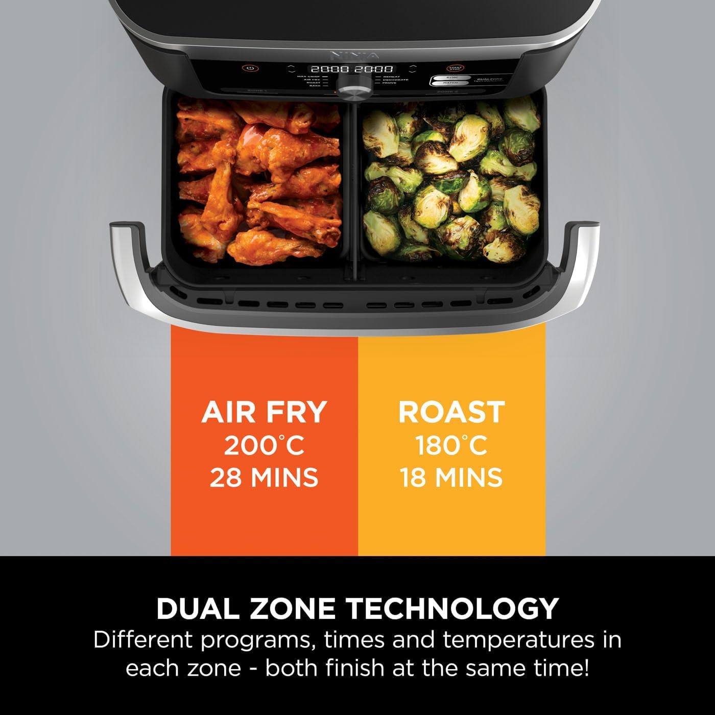 Thumbnail 6 de Ninja Foodi AF500UK FlexDrawer 10.4L dual-zone air fryer