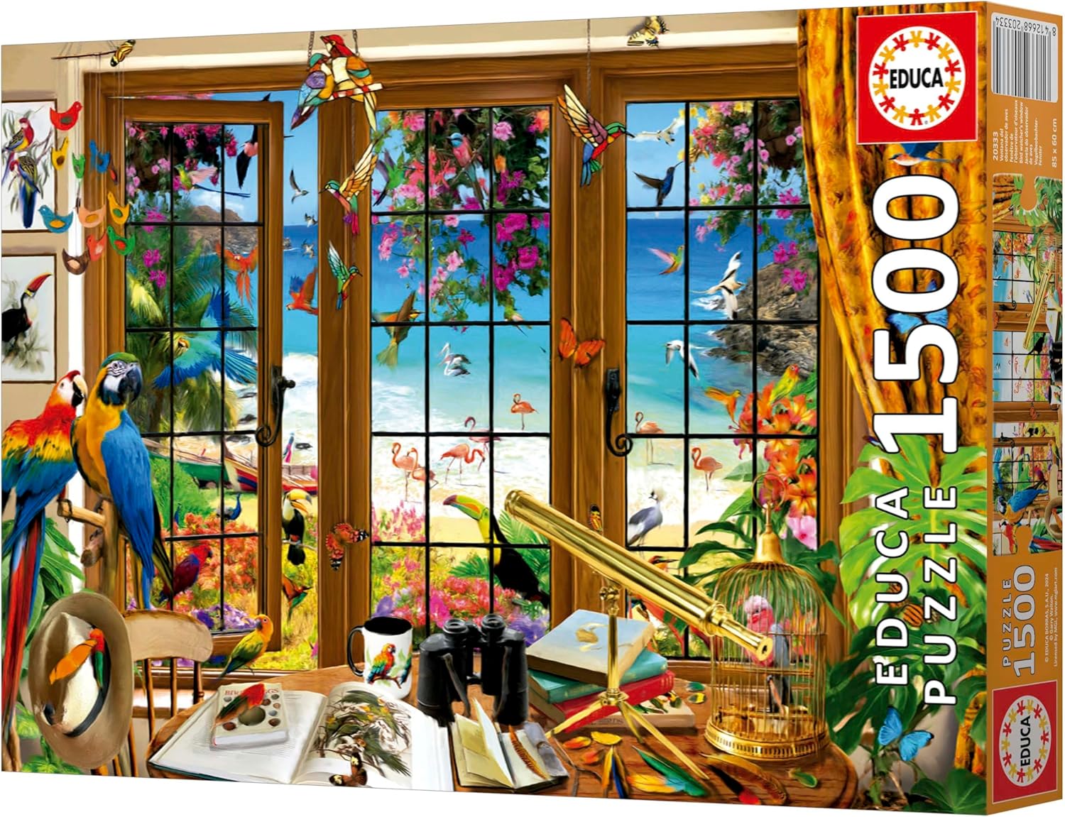 Thumbnail 4 de Puzzle Educa 1500 pièces pour adultes « Fenêtre d’observateur » (85 x 60 cm)