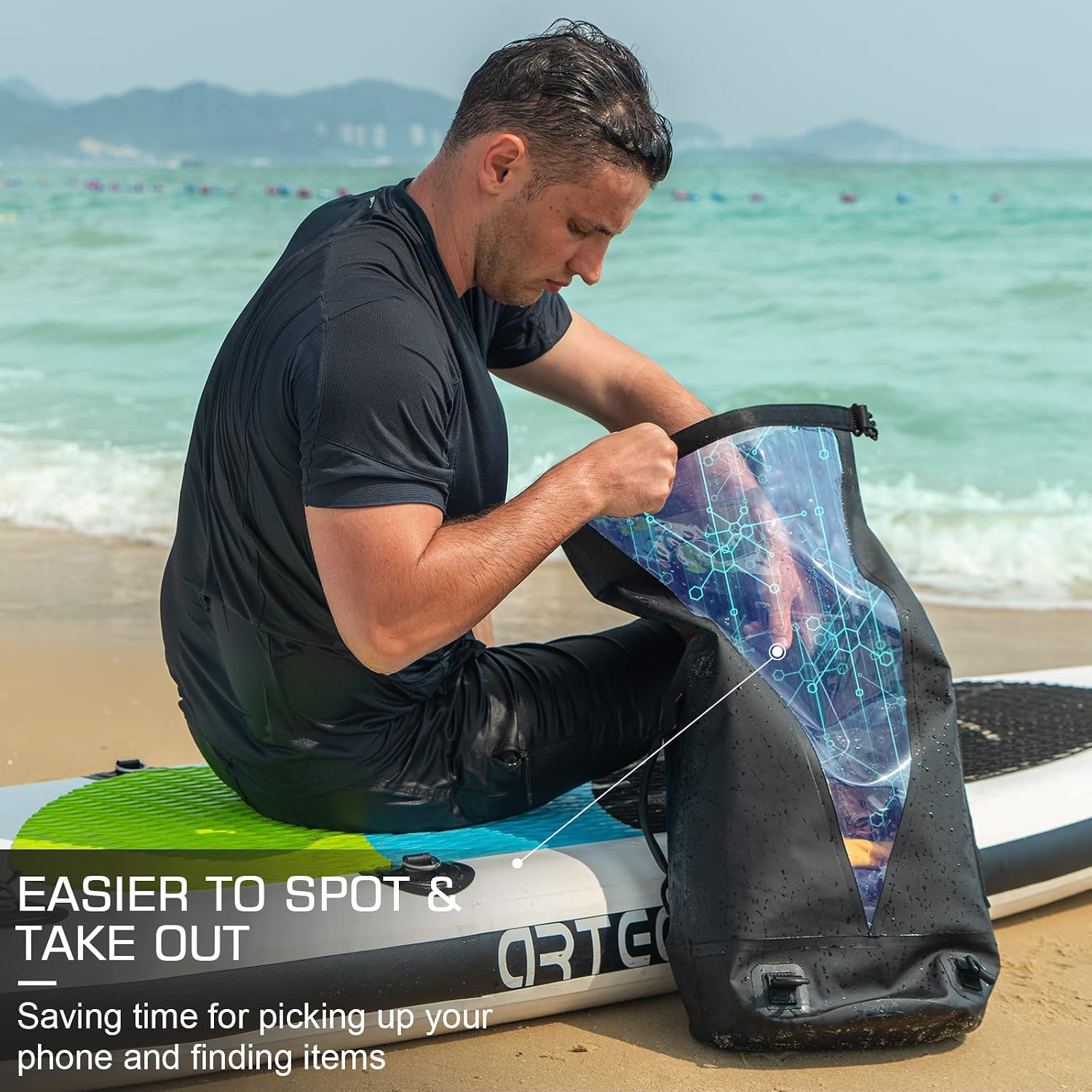 Detalle de Waterproof Dry Bag 45L for kayaking