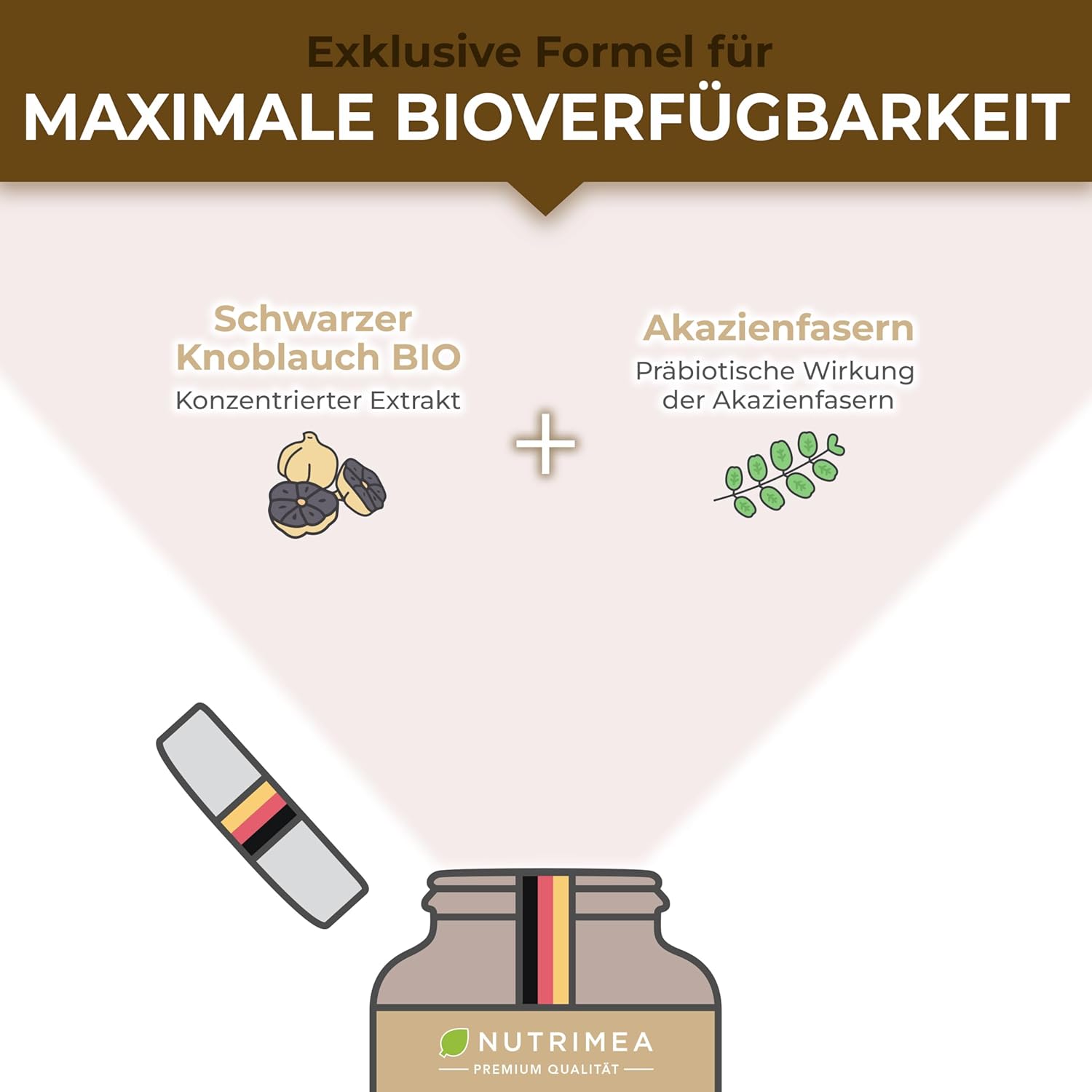 Thumbnail 3 de Nutrimea Schwarzer Knoblauch Bio – Reiner Extrakt fermentiert, hochdosiert in veganen Kapseln