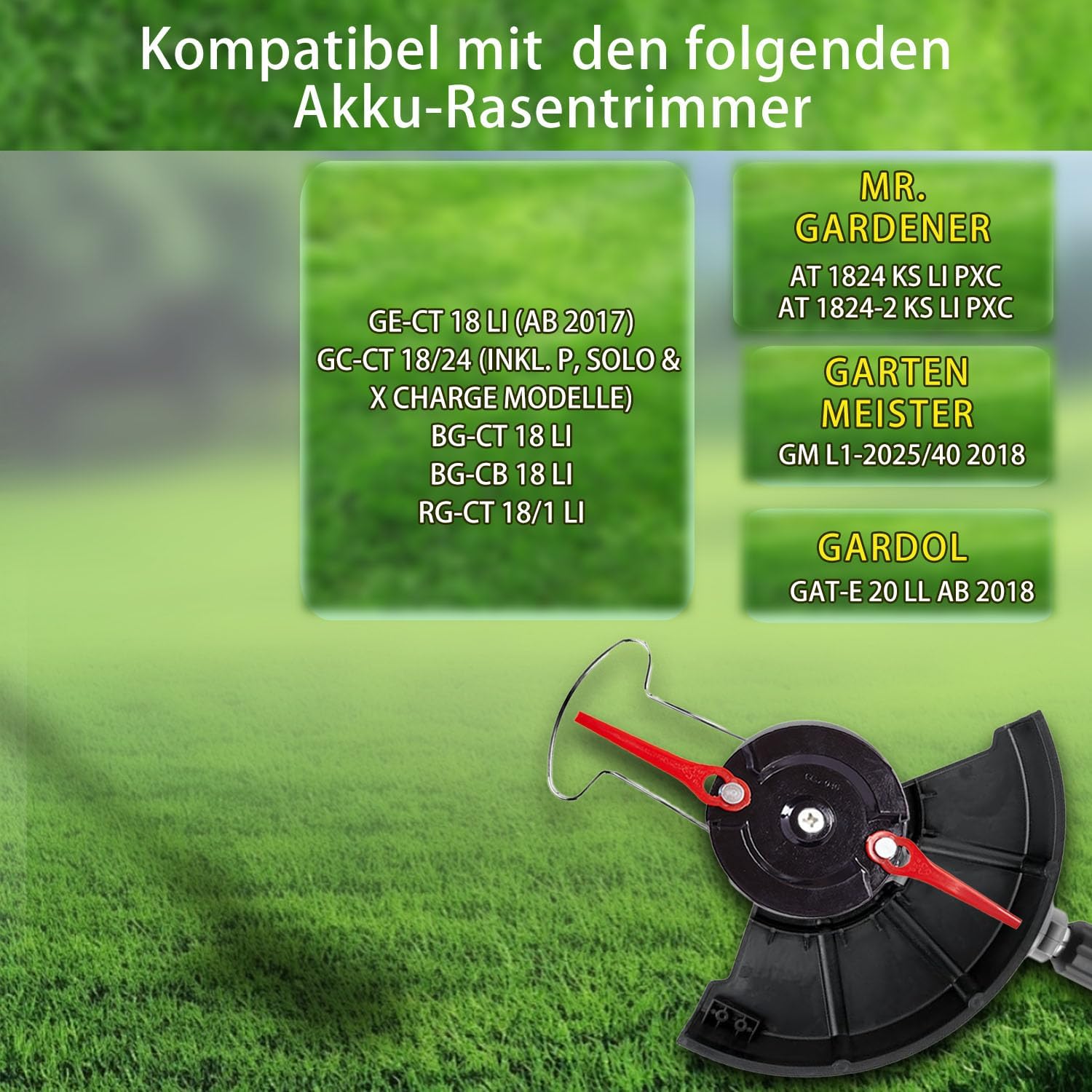 Thumbnail 4 de Doppelklinge Scheibe kompatibel mit GE-CT 18 LI, GC-CT 18/24, BG-CT18 LI etc. – 1 Disc + 20 Klingen