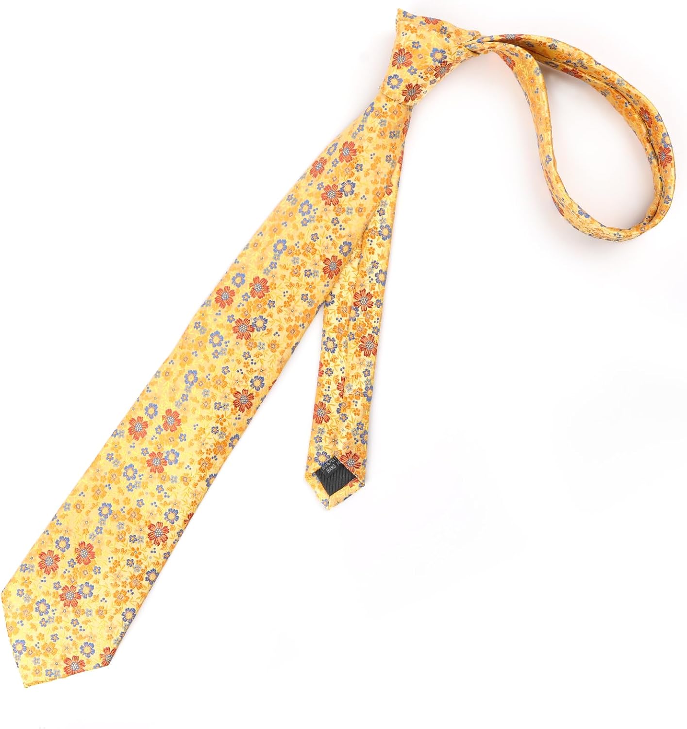 Thumbnail 2 de Alizeal Floral Necktie with Pocket Square Set – Silk‑feel 8cm Tie + 24cm Pocket Square