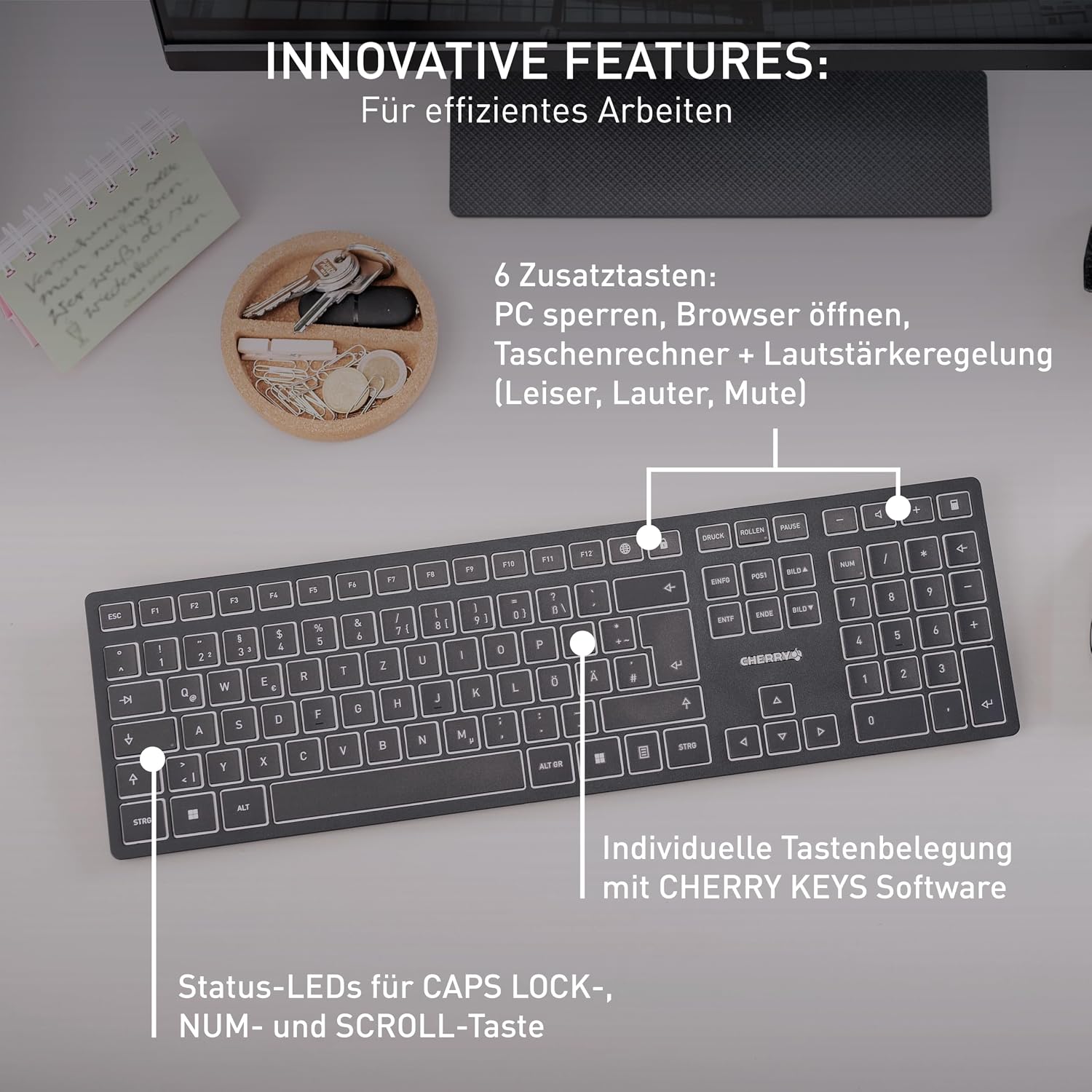 Thumbnail 6 de Cherry KW 9100 Slim kabellose Tastatur