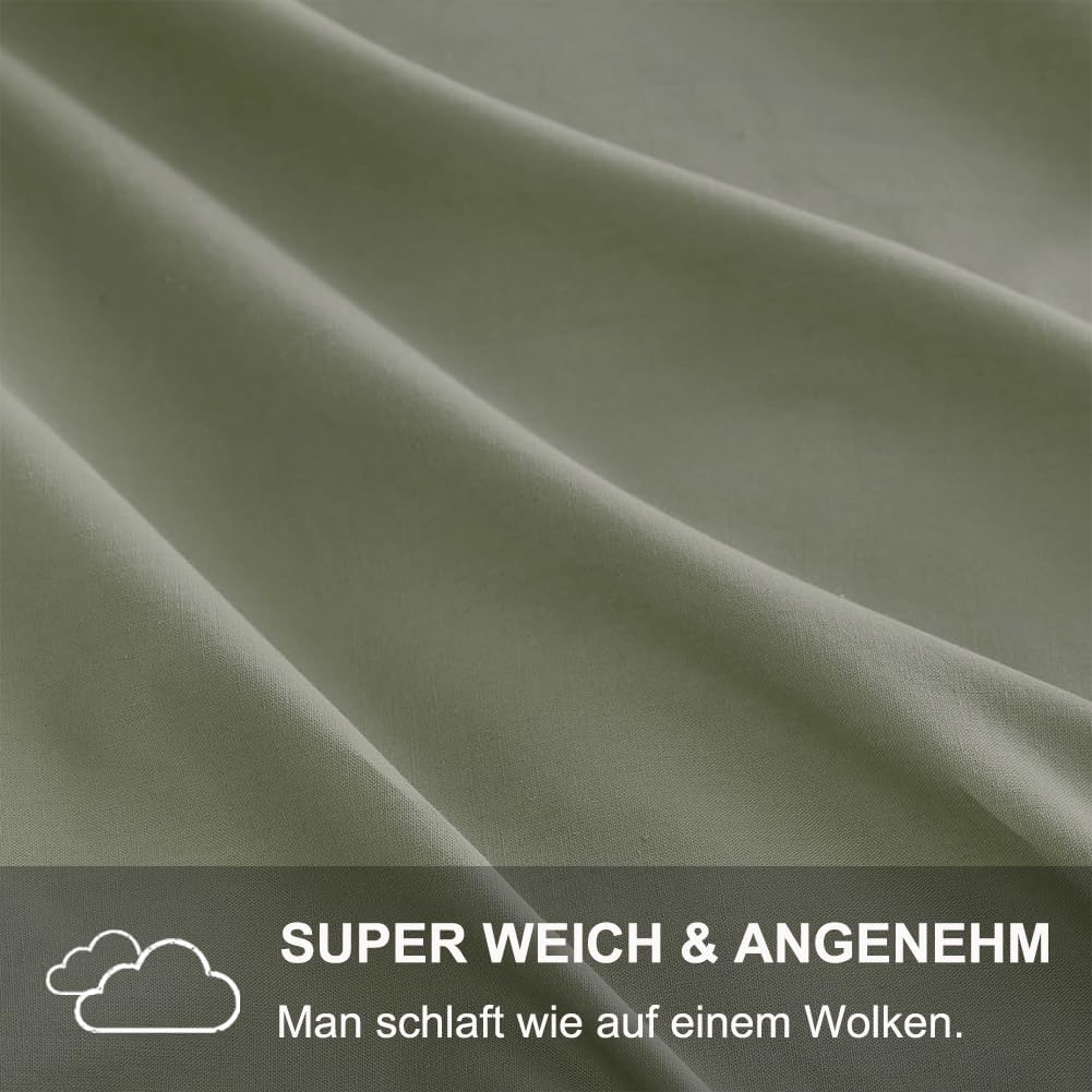 Thumbnail 1 de Kissenbezug 40x40 2er Set (Salbeigrün) – Kopfkissenhülle aus 100% Mikrofaser, bügelfrei & knitterfrei