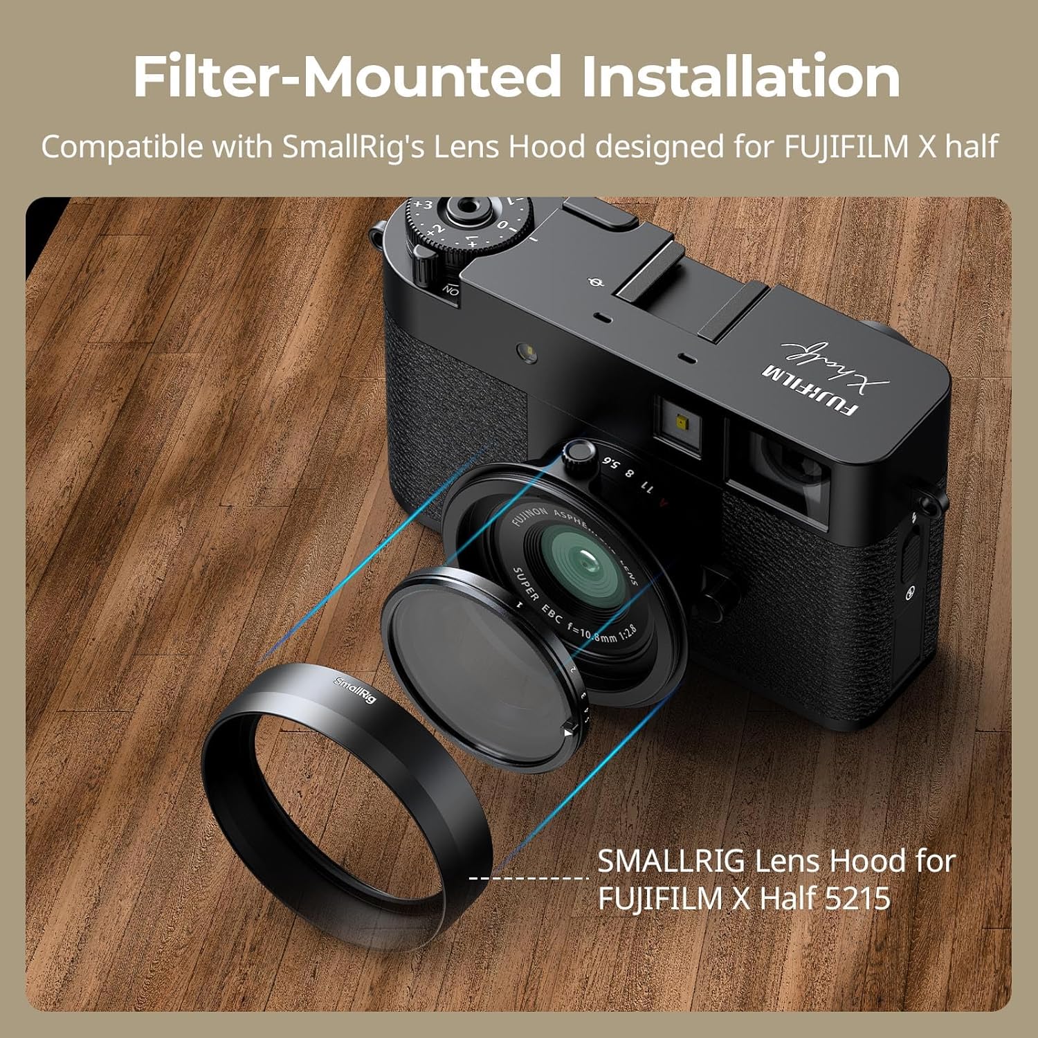 Thumbnail 6 de SMALLRIG Filtre Magnétique VND ND2–ND32 pour FUJIFILM X Half (5225)