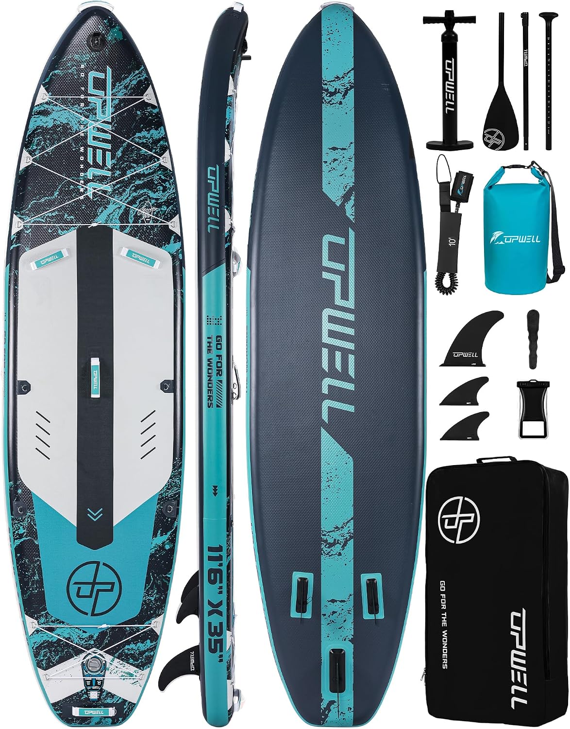 Thumbnail 6 de UPWELL 11'6 Inflatable Paddle Board with 2-in-1 Paddle and Full Accessory Set