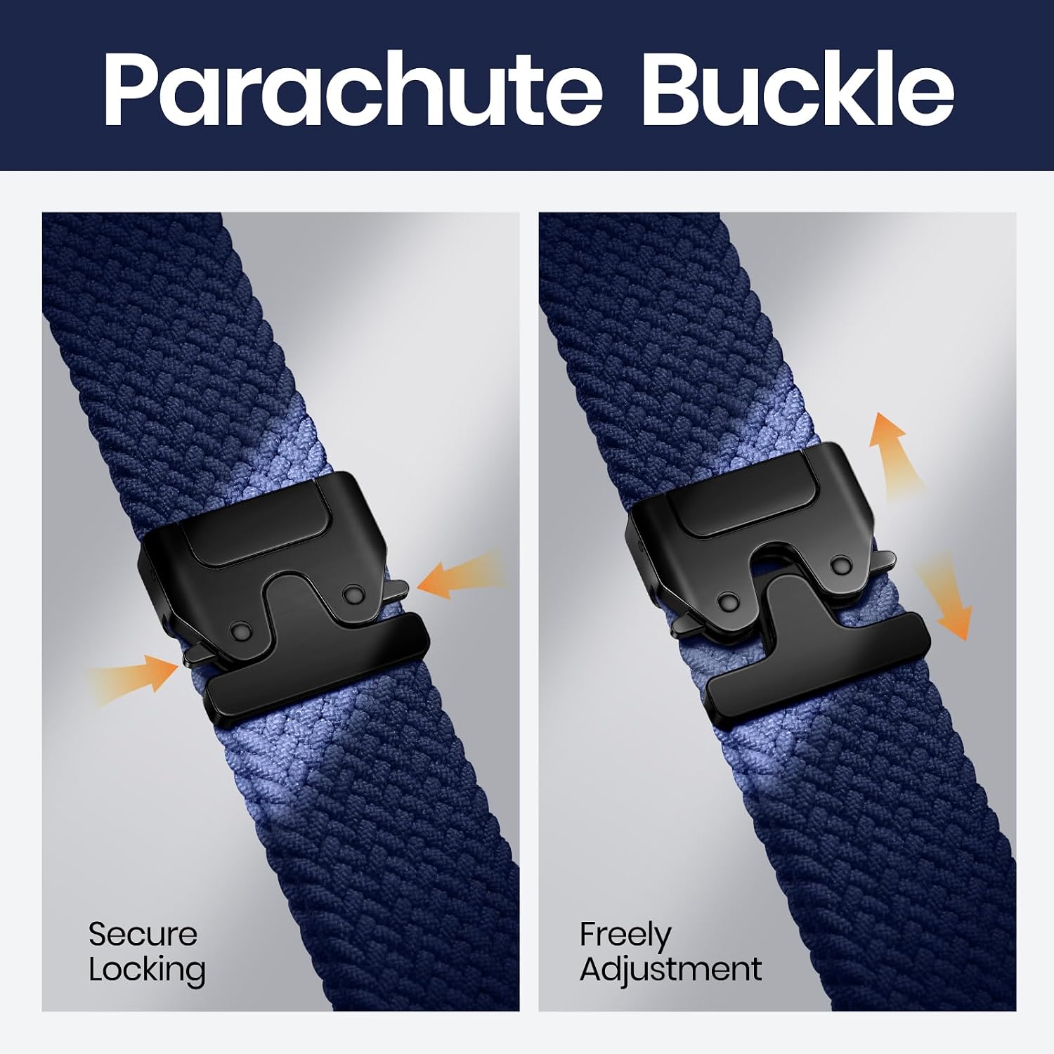 Detalle de Joehwerr 18mm braided nylon strap for Garmin