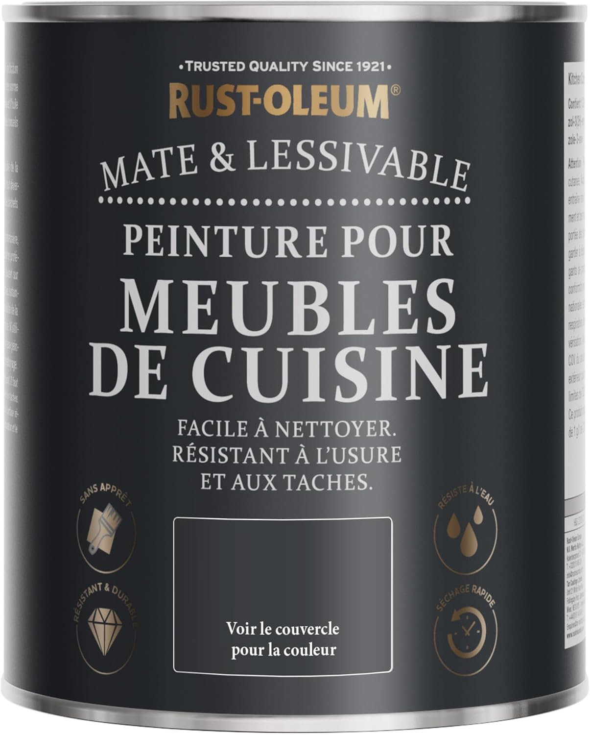 Detalle 1 de Rust-Oleum Peinture Bleue pour Meubles de Cuisine, Finition Mate – Après l'orage, 750 ml