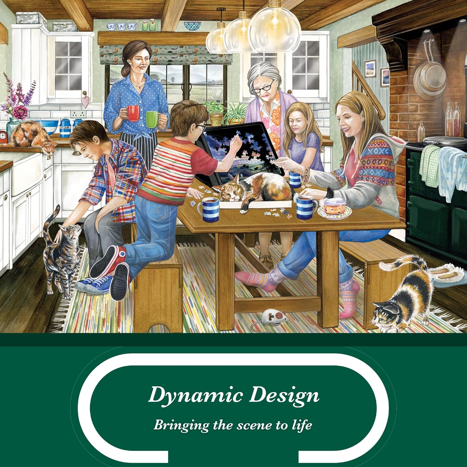 Thumbnail 3 de Falcon Puzzle 500 pièces pour adultes — puzzle artistique 🧩