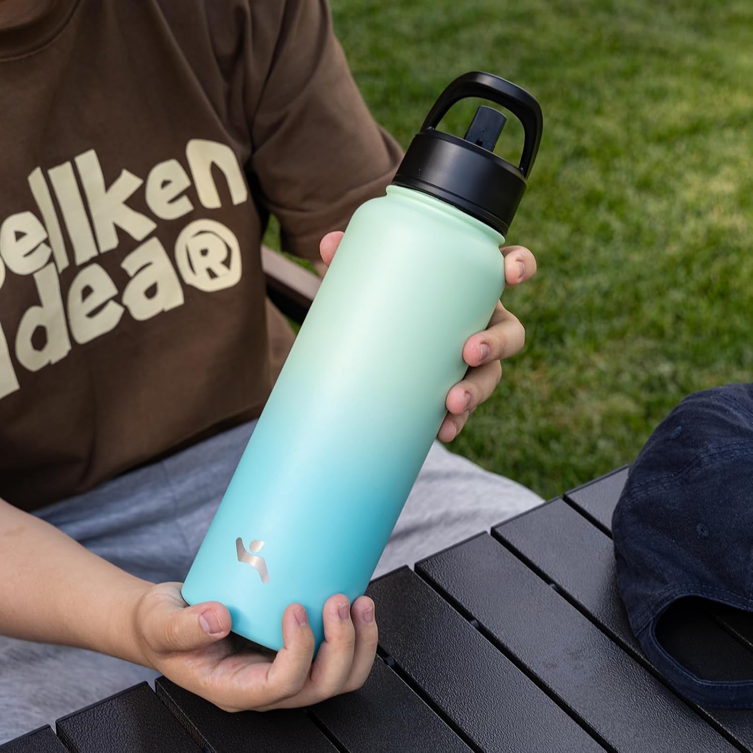 Thumbnail 5 de Konokyo 22oz Stainless Steel Bottle with 3 Lids Mint