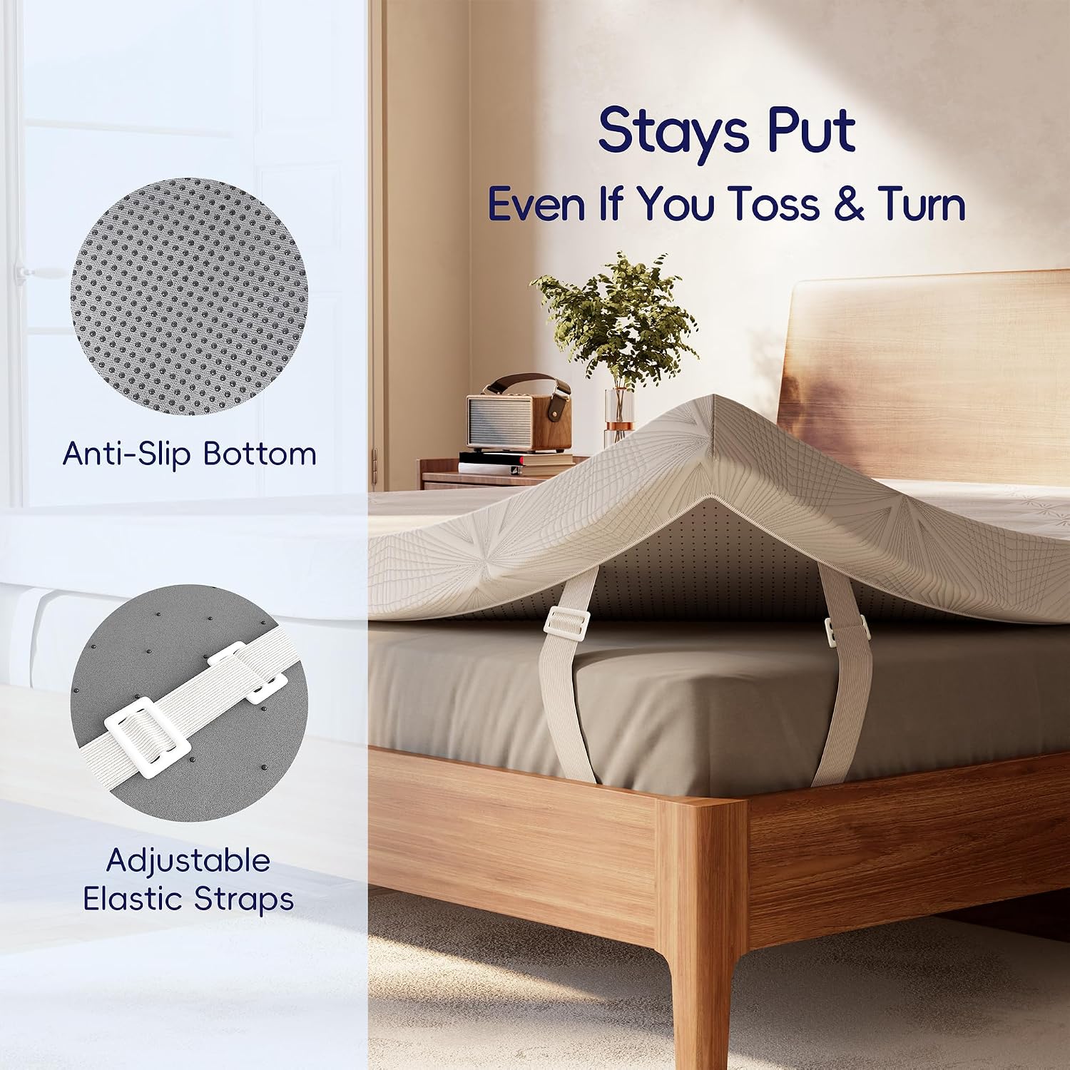 Thumbnail 6 de Ballad Gel Memory Foam Mattress Topper, 3 Inch