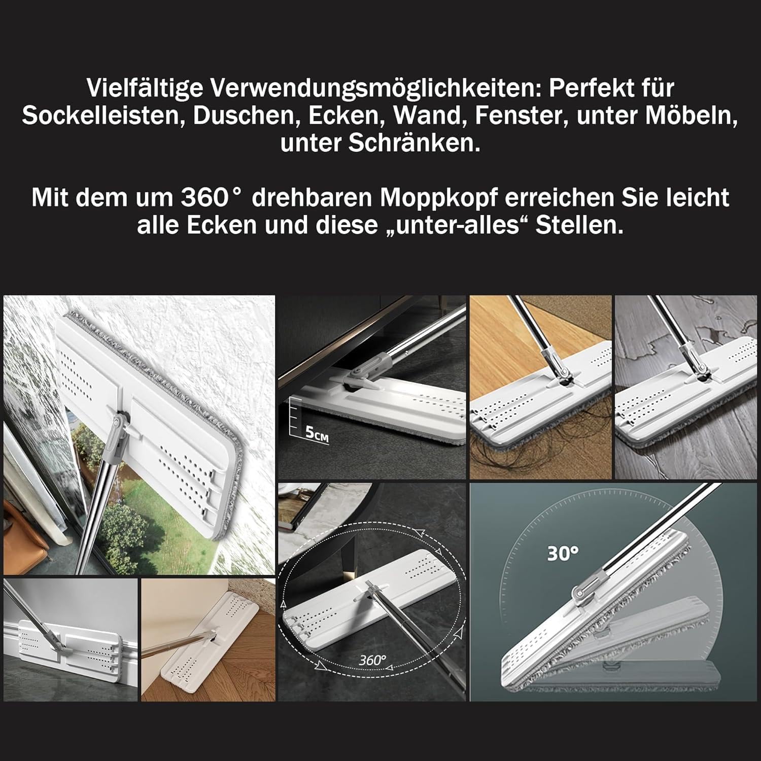 Thumbnail 3 de JOYMOOP Wischmopp und Eimer Set mit Pads