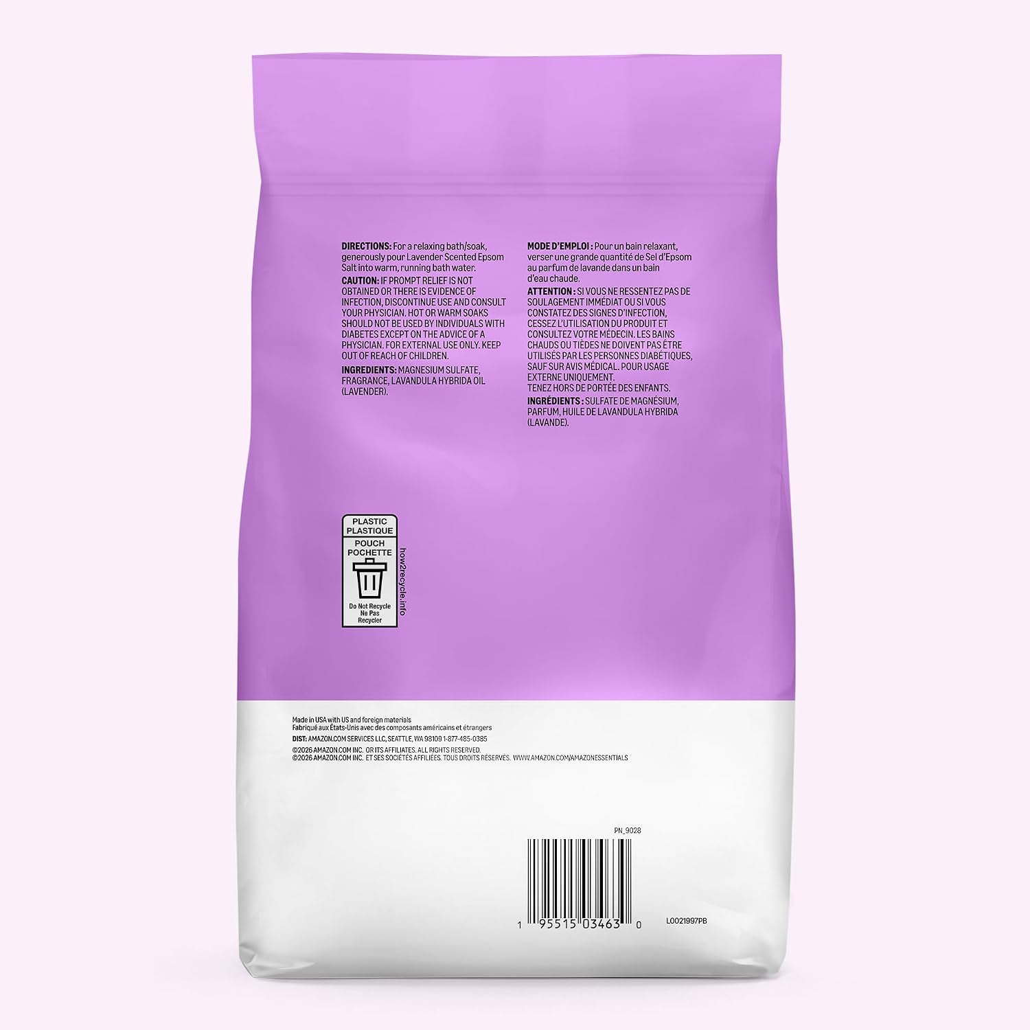 Thumbnail 6 de Amazon Basics Epsom Salt Soaking Aid, Lavender Scented, 3 lb