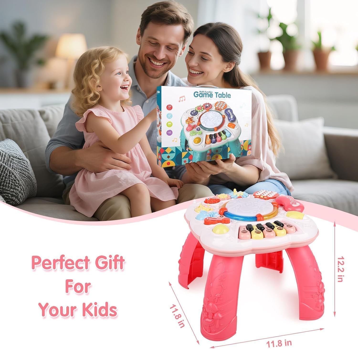 Detalle de Cemirk Baby Activity Table musical, 30 cm