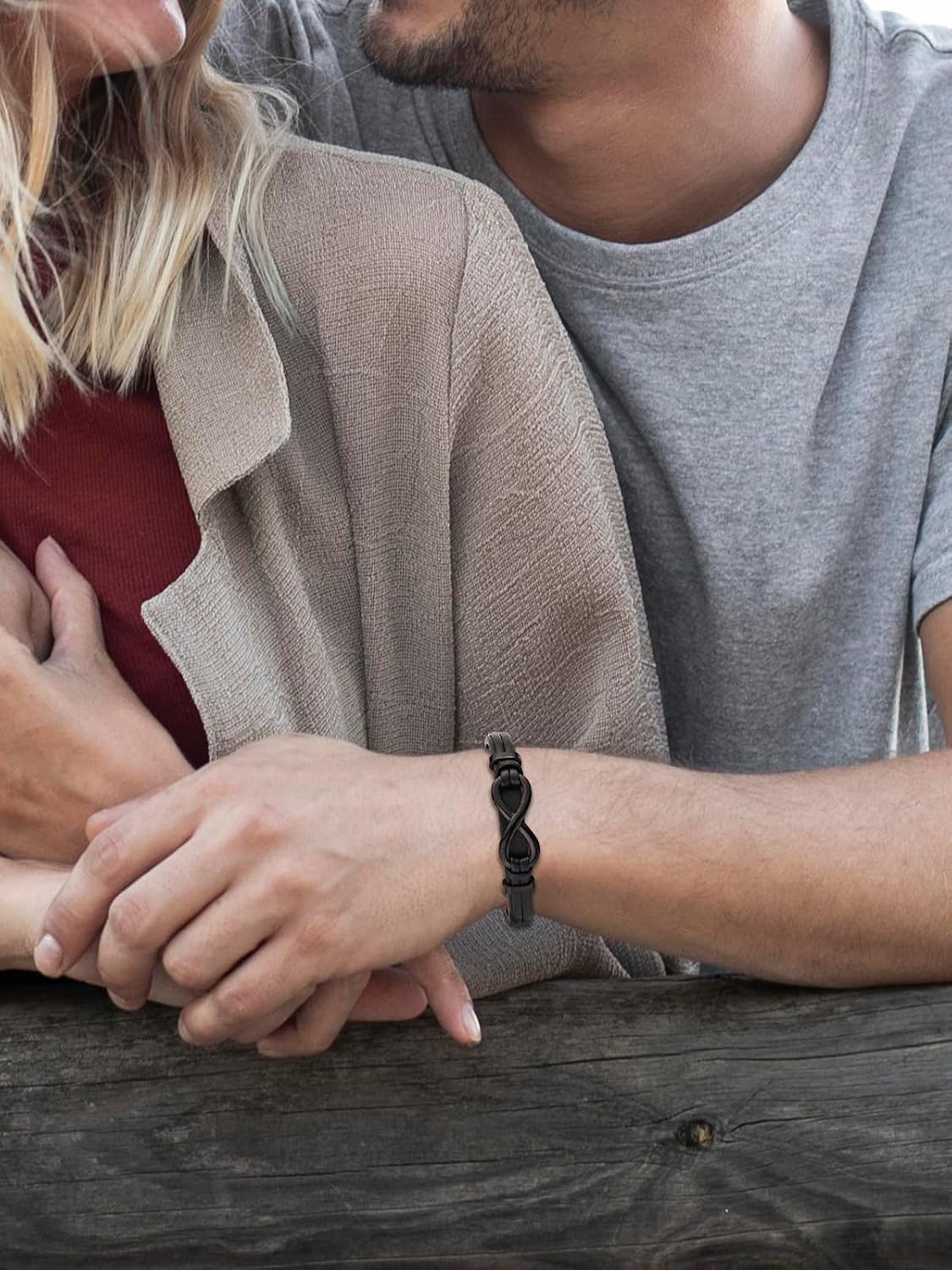Detalle 2 de PiercingJak Herren Armband Unendlichkeit 21,5 cm