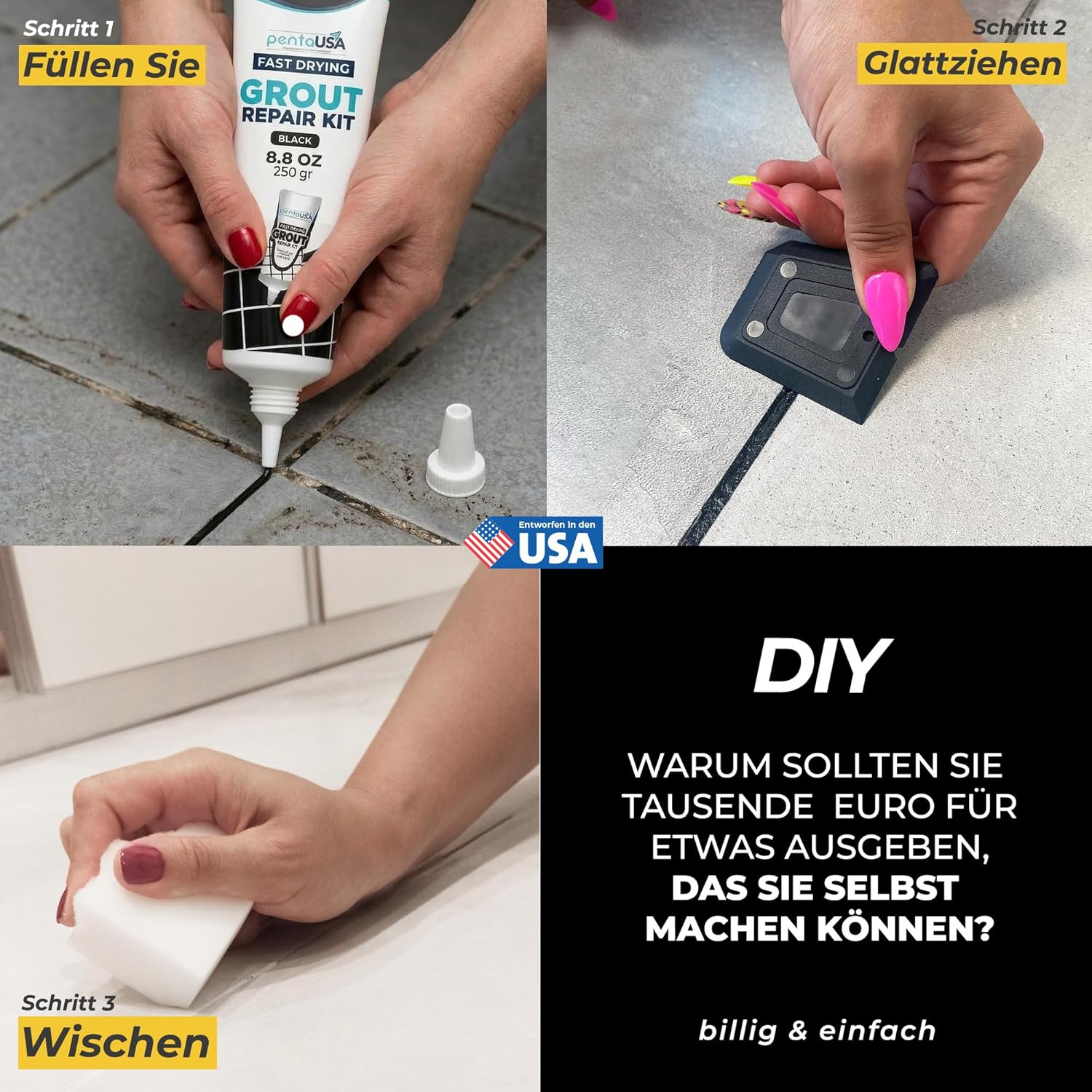 Detalle 2 de PENTAUSA Fugenmörtel Fugenreparatur Set