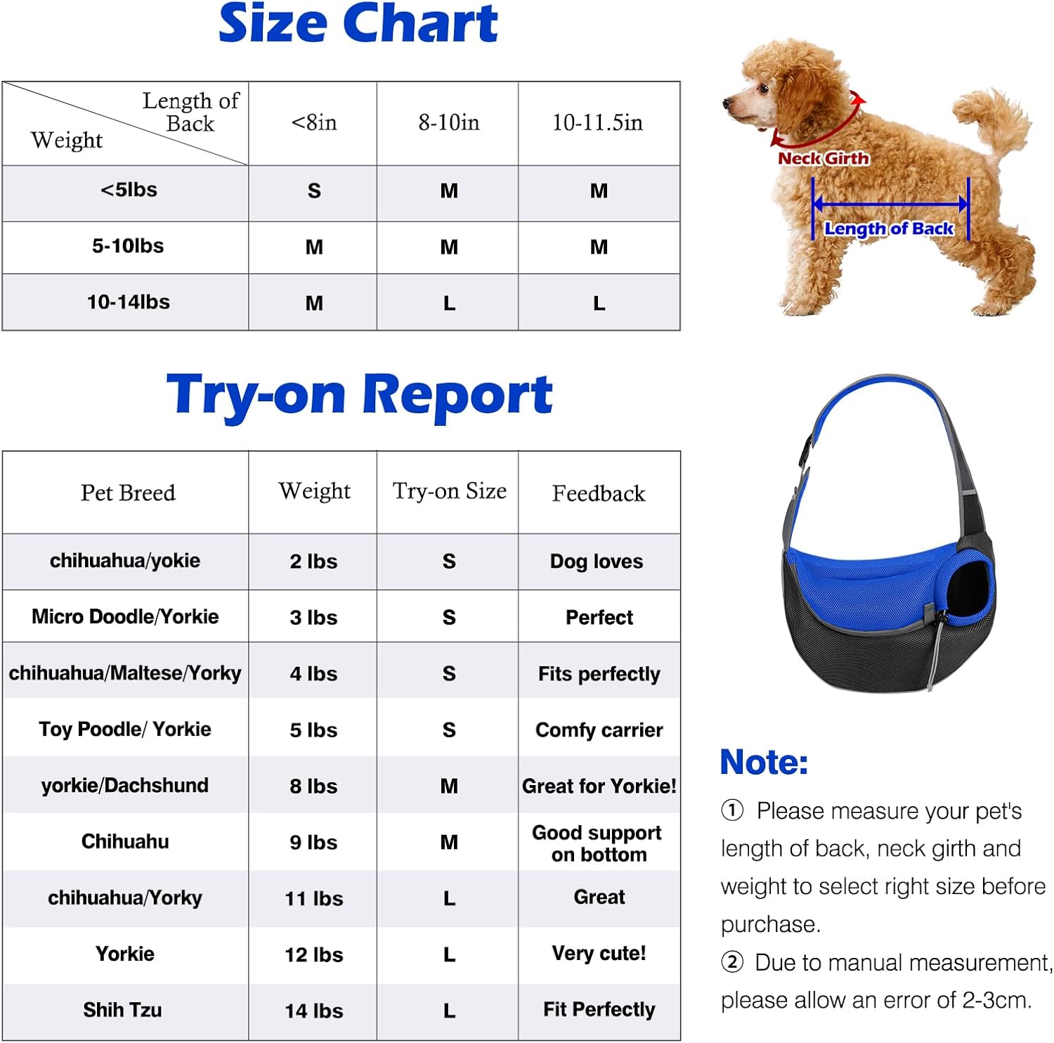 Detalle de Pawaboo Dog Sling Carrier: Breathable, Hand-Free Comfort for Outdoor Outings