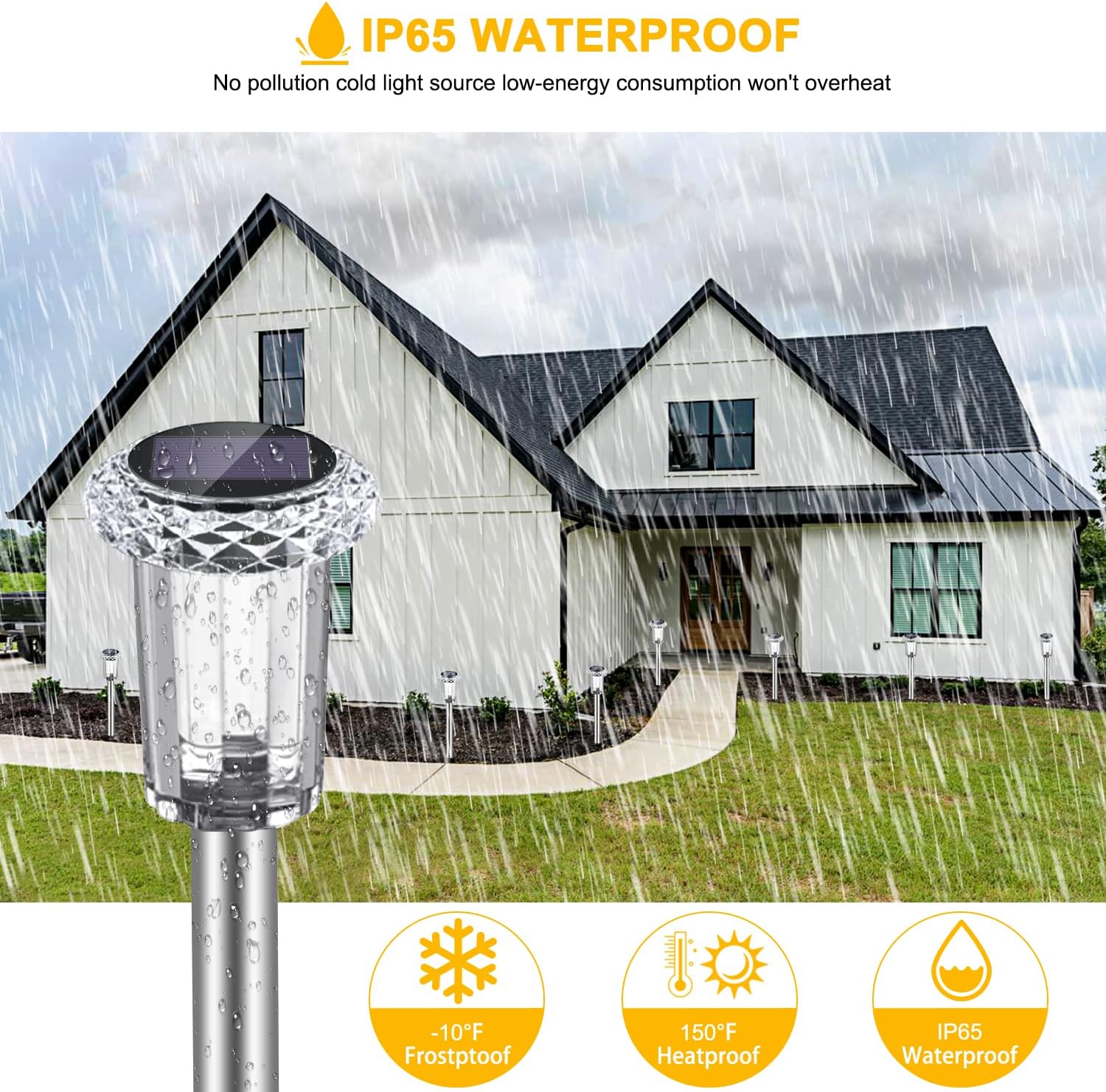 Thumbnail 2 de Auting Solarlampen für den Außenbereich (4er-Set) – warmweißes LED-Licht mit IP65