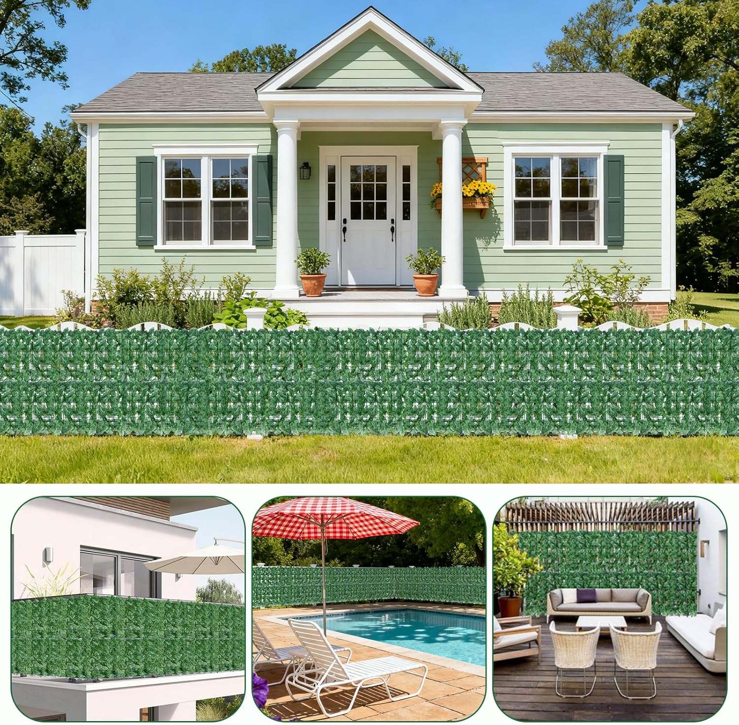 Thumbnail 4 de Artificial Ivy Fence Screening 3m x 1m