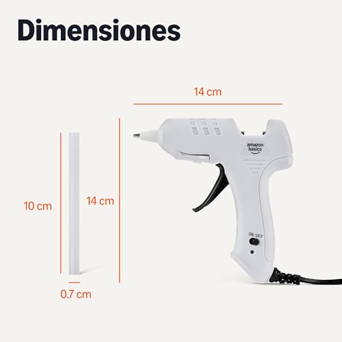 Detalle 2 de Amazon Basics pistola de cola caliente 20 W
