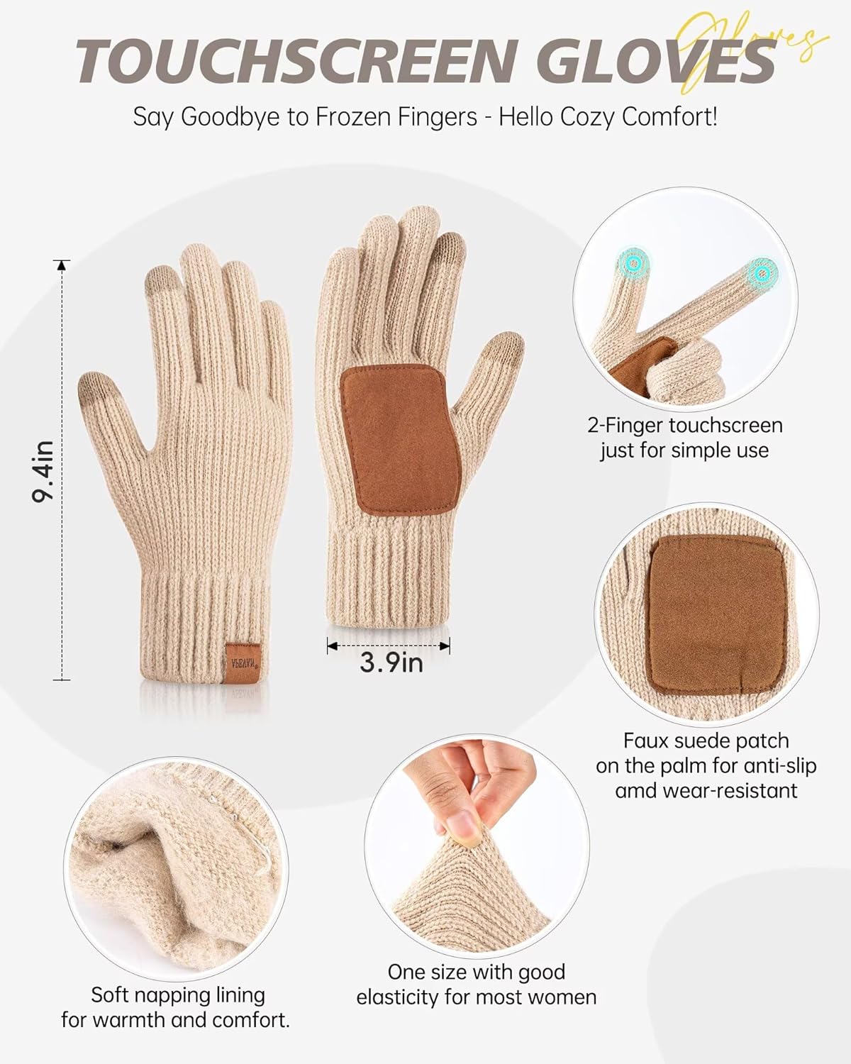Thumbnail 3 de Winter Hat Gloves Scarf Set 67×11 🧣